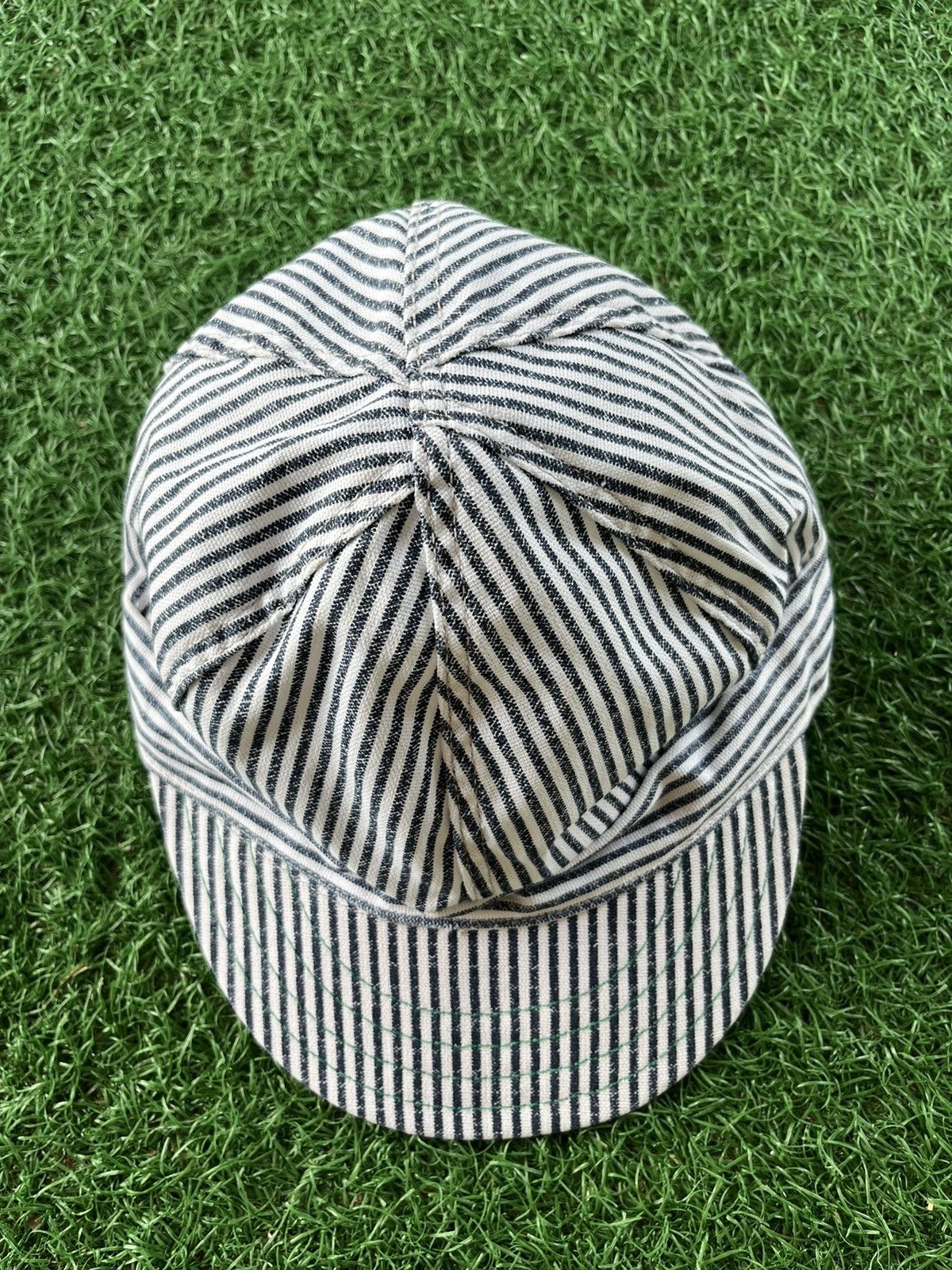 Vintage K-Romers Hickory Jail stripe Hats 80s USA 🇺🇸