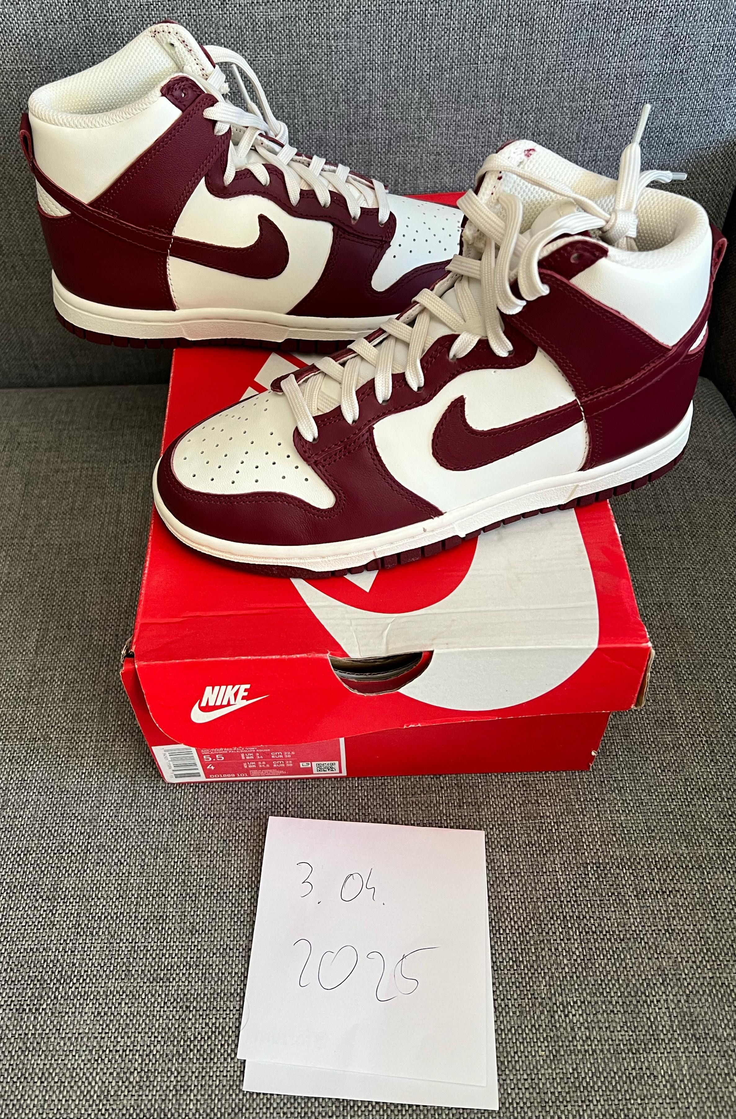 Nike Nike Dunk High Sail Team Red 36 Eu Size US 5.5 / IT 35.5 - 1 Thumbnail