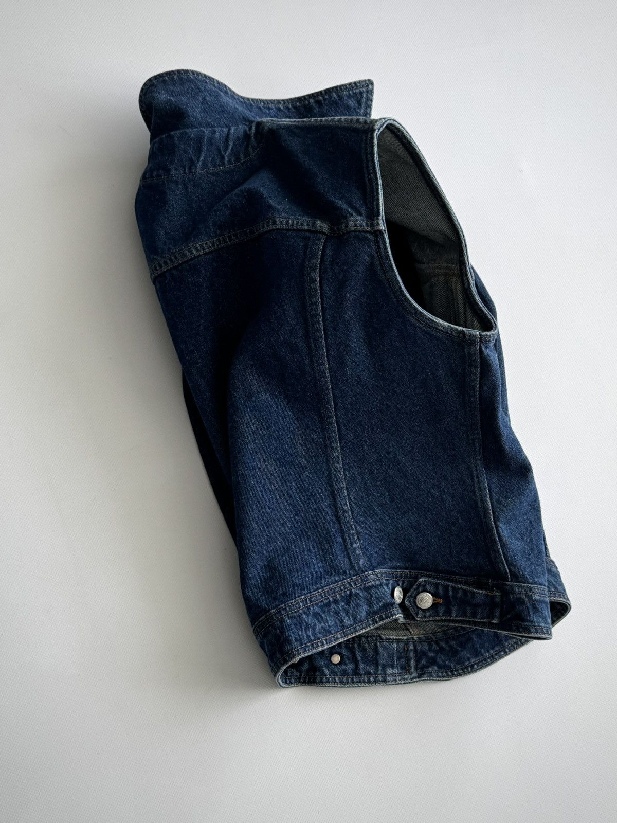 Katharine Hamnett London Vintage 2000s Katharine Hamnett Denim Vest Size US L / EU 52-54 / 3 - 5 Thumbnail