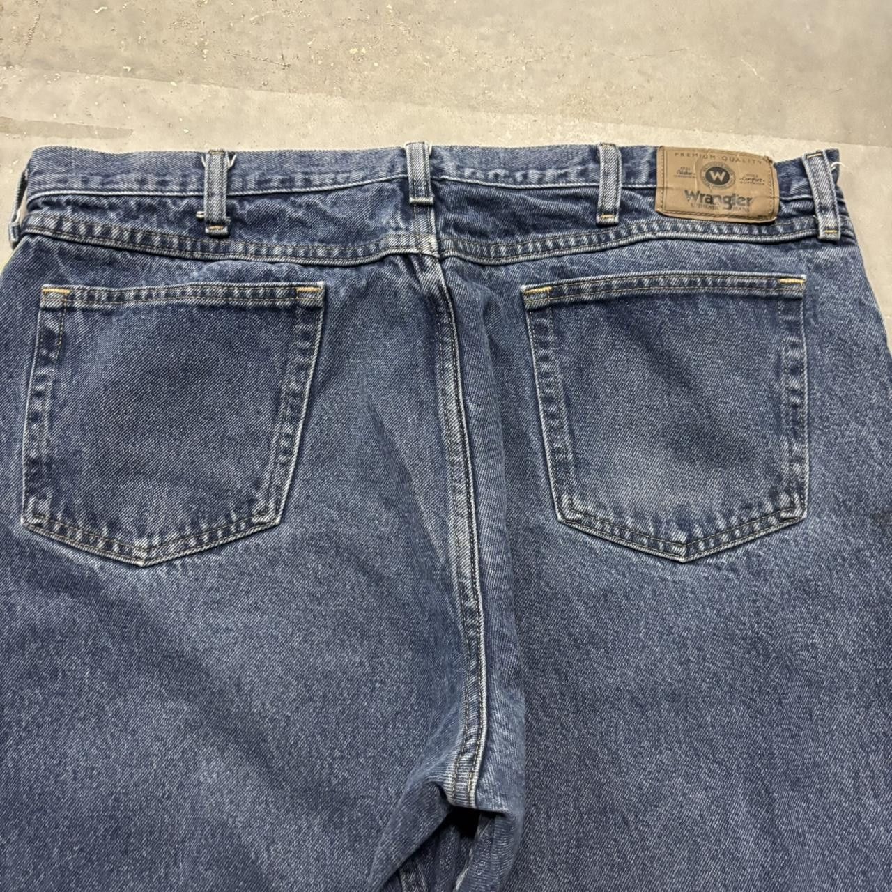 Japanese Brand × Vintage CrazyVintage Y2K/2000s Baggy Dark Blue Wash Denim Jeans! Size US 38 / EU 54 - 7 Thumbnail