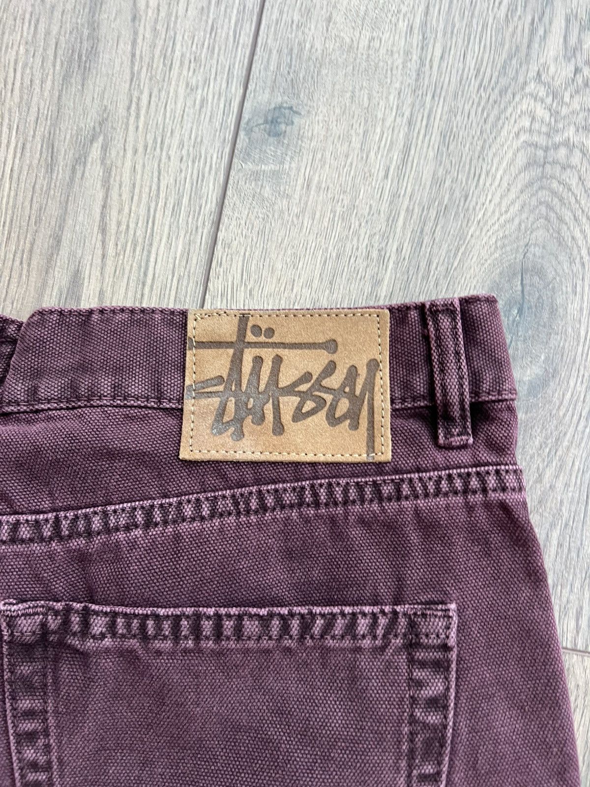 Stussy Stussy Canvas 8 Ball Big Ol Jean Purple Size 31 Size US 31 - 5 Thumbnail