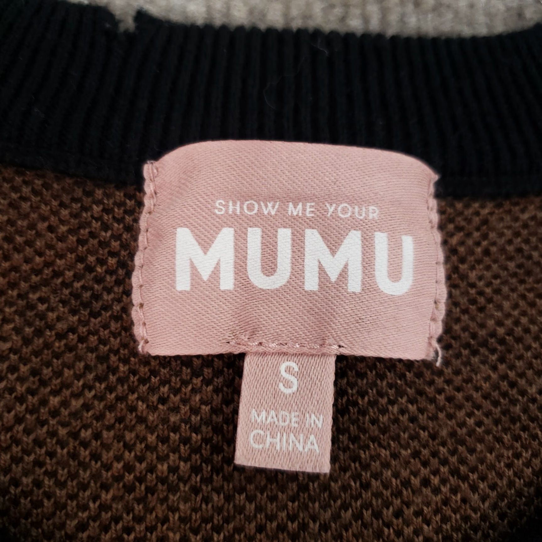 Show Me Your MuMu Show me your Mumu Sweater Womens Small Brown Crew Neck Leopard Knit Long Sleeve - Mens? Size S / US 4 / IT 40 - 6 Thumbnail