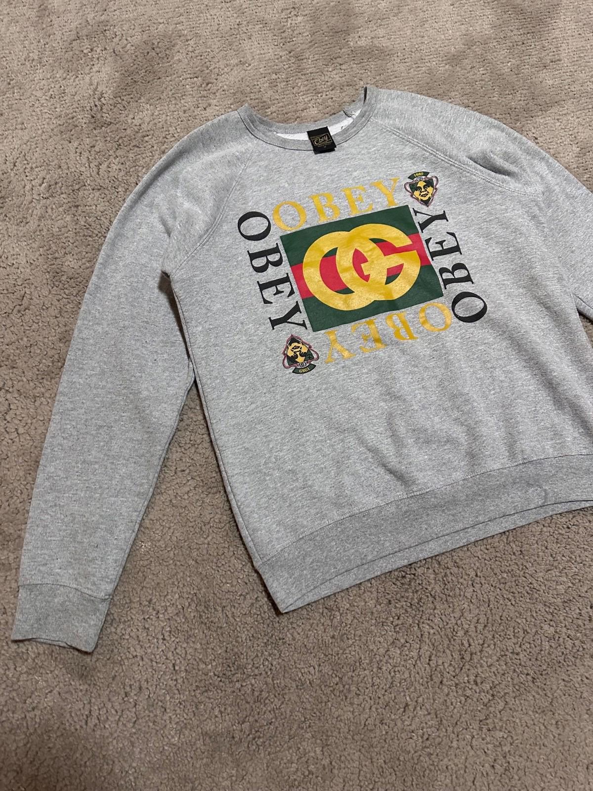 Obey Obey "Gucci Logo" Sweatshirt Size M USA Size US M / EU 48-50 / 2 - 2 Thumbnail