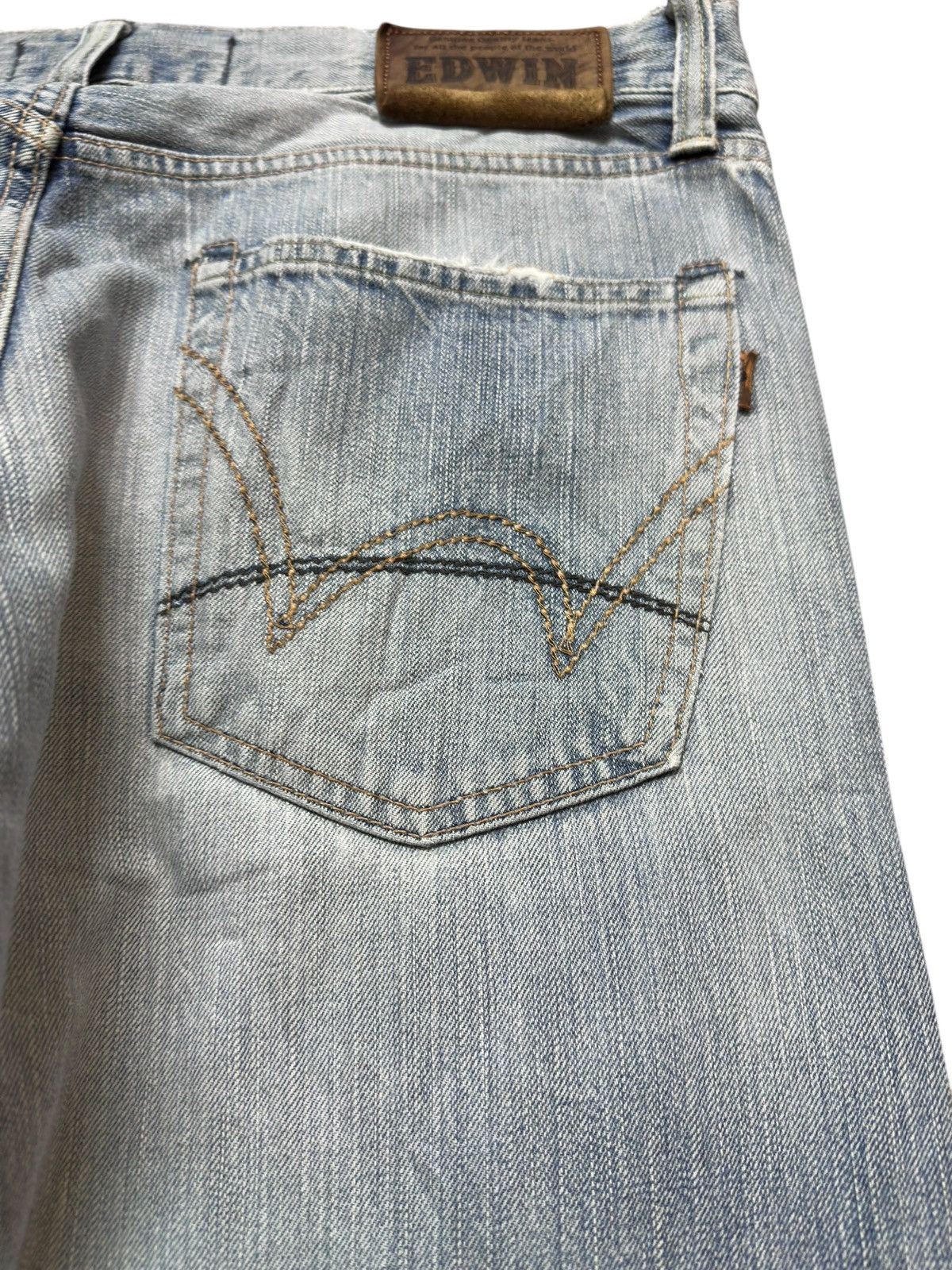 Edwin Vintage Edwin 503V Selvedge Faded Distressed Denim Size US 36 / EU 52 - 8 Thumbnail