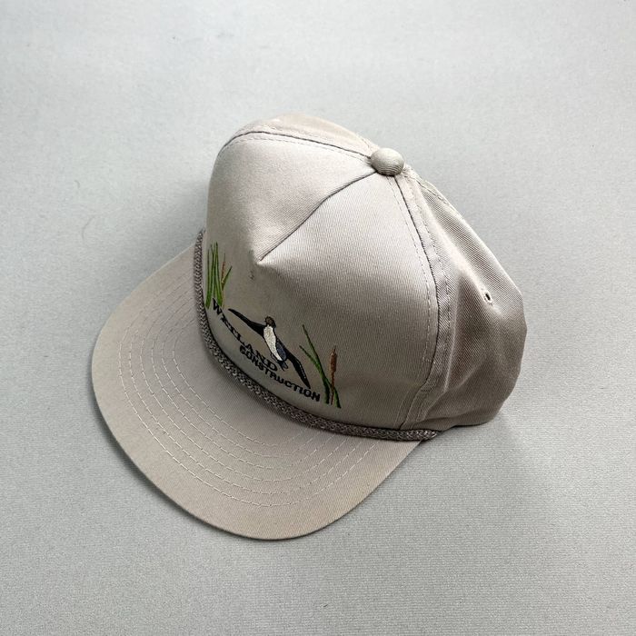 Vintage Vintage Duck Hunting Hat Snapback Tan Wetland Nature Outdoor ...