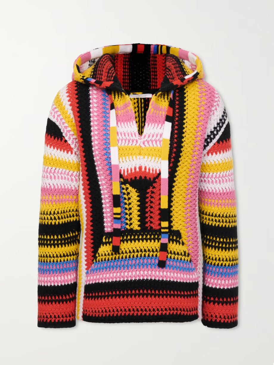 Chloe o1y0825 Cashmere Blend Hooded Sweater in Multicolor Size M / US 6-8 / IT 42-44 - 1 Thumbnail