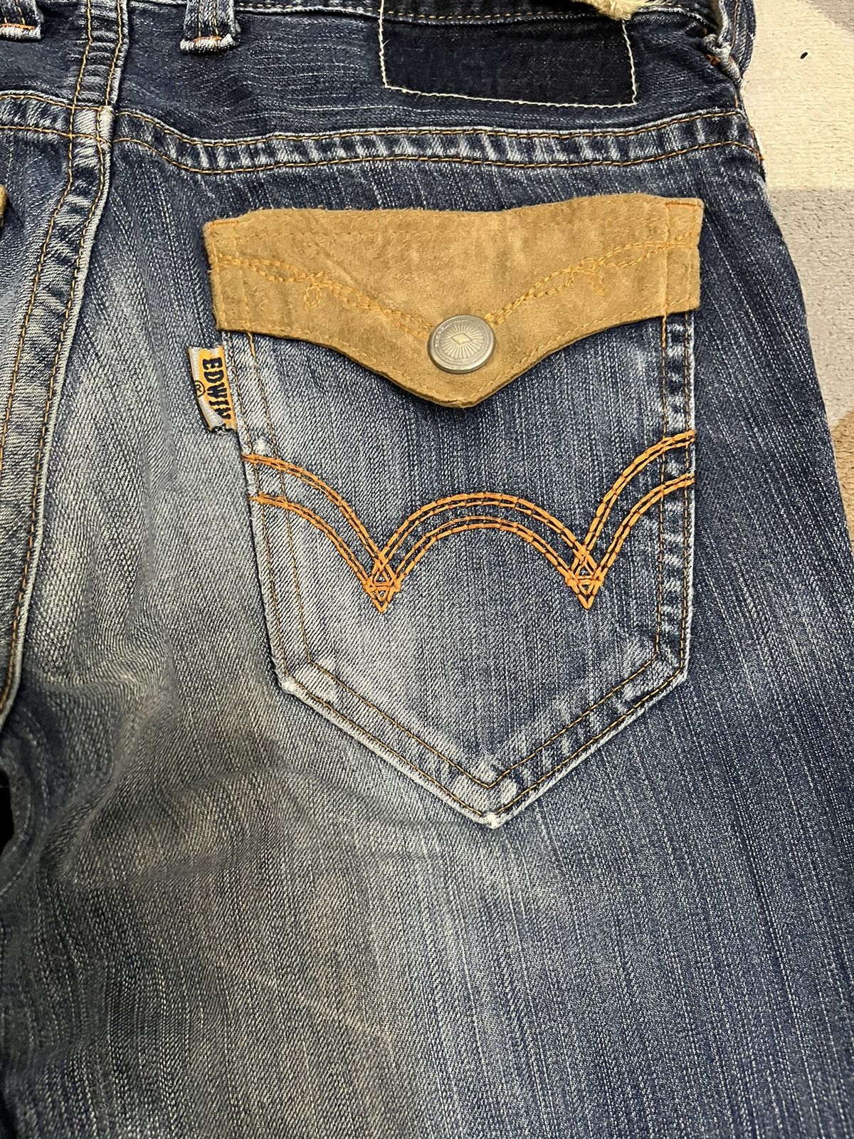 Edwin × Japanese Brand Vintage Edwin EXV Flare Denim Size US 33 - 13 Thumbnail