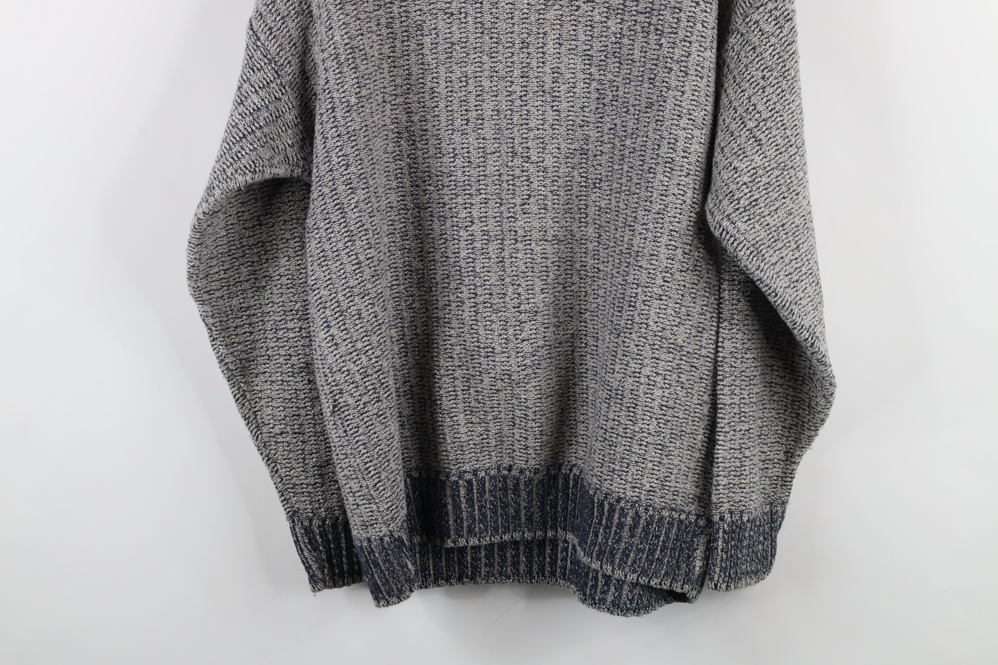 Vintage Vintage 90s Streetwear Textured Knit V-Neck Sweater USA Size US M / EU 48-50 / 2 - 9 Thumbnail