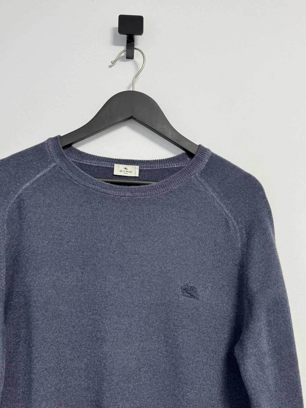 Etro Etro Sweatshirt Sweater Luxury Wool Blue Size US XL / EU 56 / 4 - 2 Thumbnail