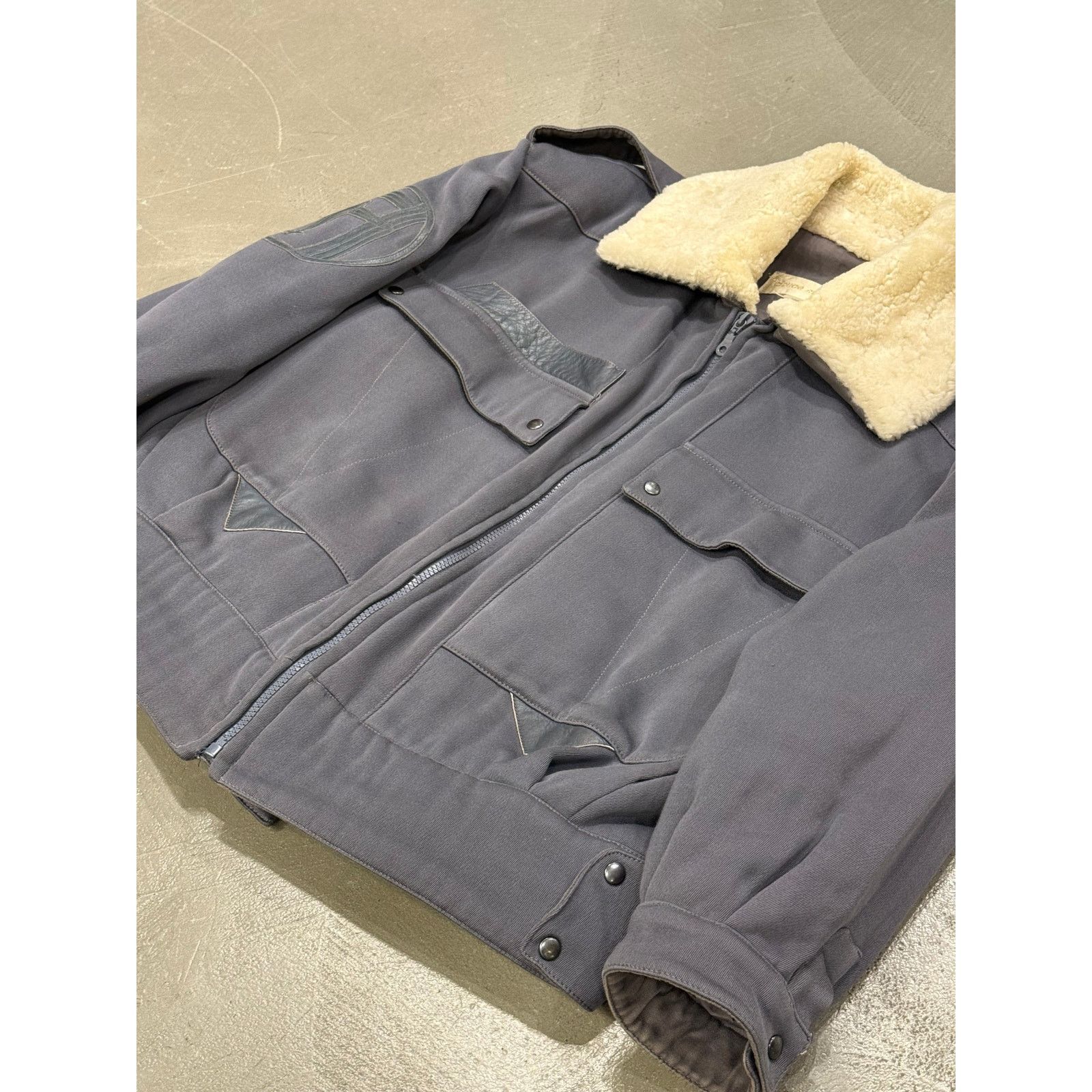Claude Montana 1980s Claude Montana flight avaitor shearling jacket Size US L / EU 52-54 / 3 - 4 Thumbnail