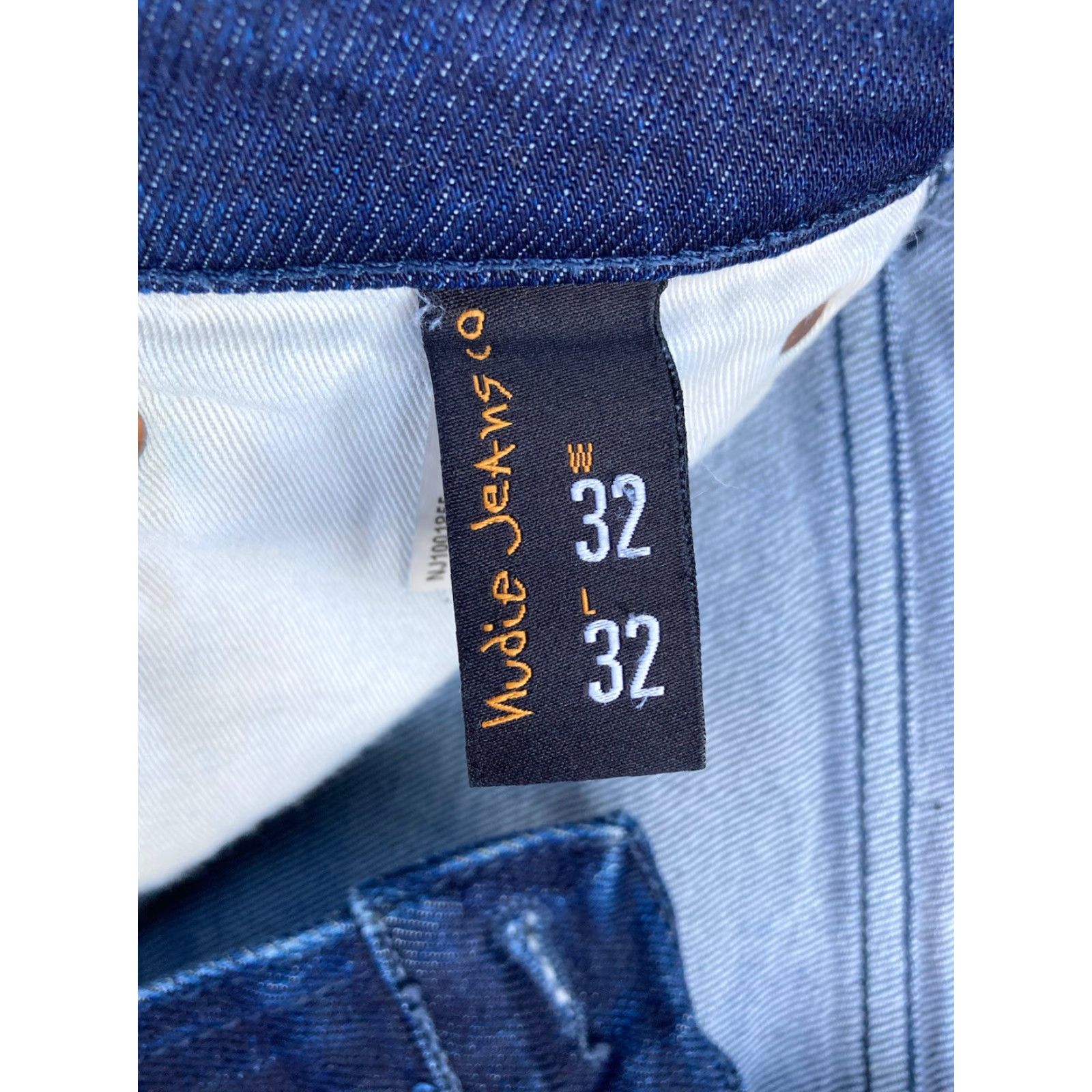 Nudie Jeans Nudie Jeans Lean Dean Jeans Blue 32x32 Zip Regular 5-Pocket Denim Hipster City Distressed Raw Organic Cotton Blend Men’s Size US 32 / EU 48 - 4 Thumbnail