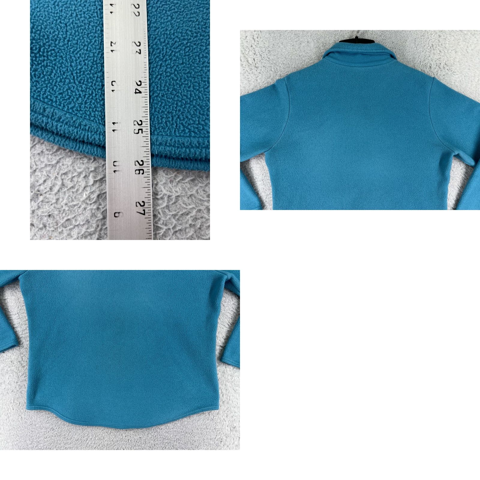 Vintage L.L. Bean Sweater Womens Large Blue Button Up 100% Polyester Fleece Collared Size L / US 10 / IT 46 - 9 Thumbnail