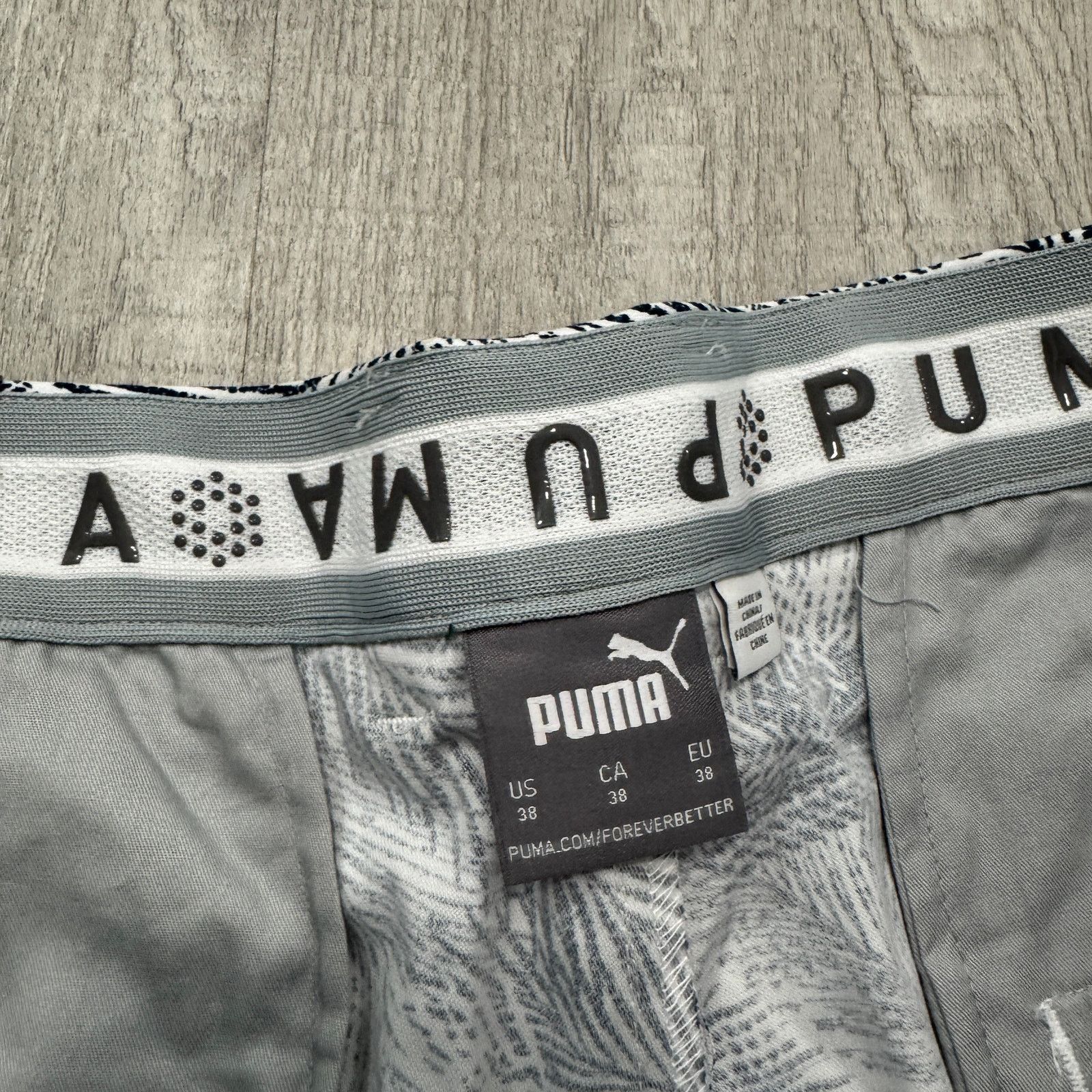 Puma NWT Puma Shorts Men's 38 Blue White Palms Dark TC11422 Size US 38 / EU 54 - 5 Thumbnail