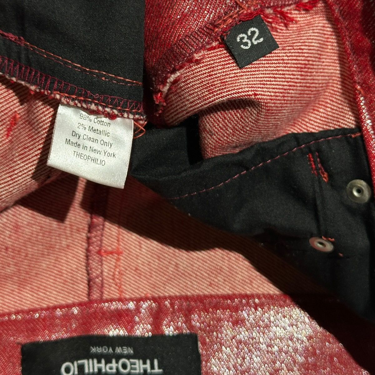Theophilio Metallic cut out denim Size US 32 / EU 48 - 4 Thumbnail