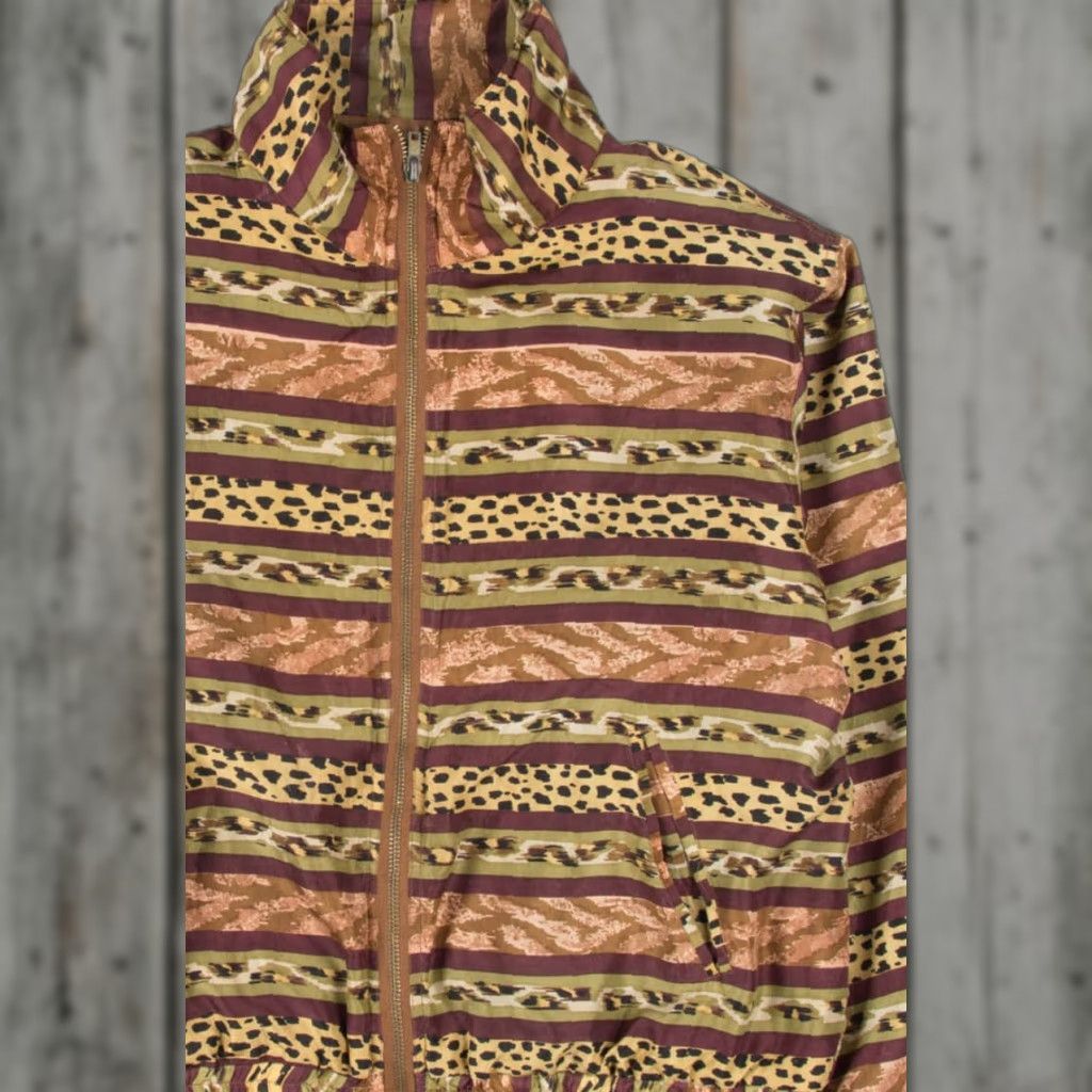 Vintage VINTAGE Animal Print Silk Jacket Medium Womens EVR 90s Size US M / EU 48-50 / 2 - 1 Thumbnail
