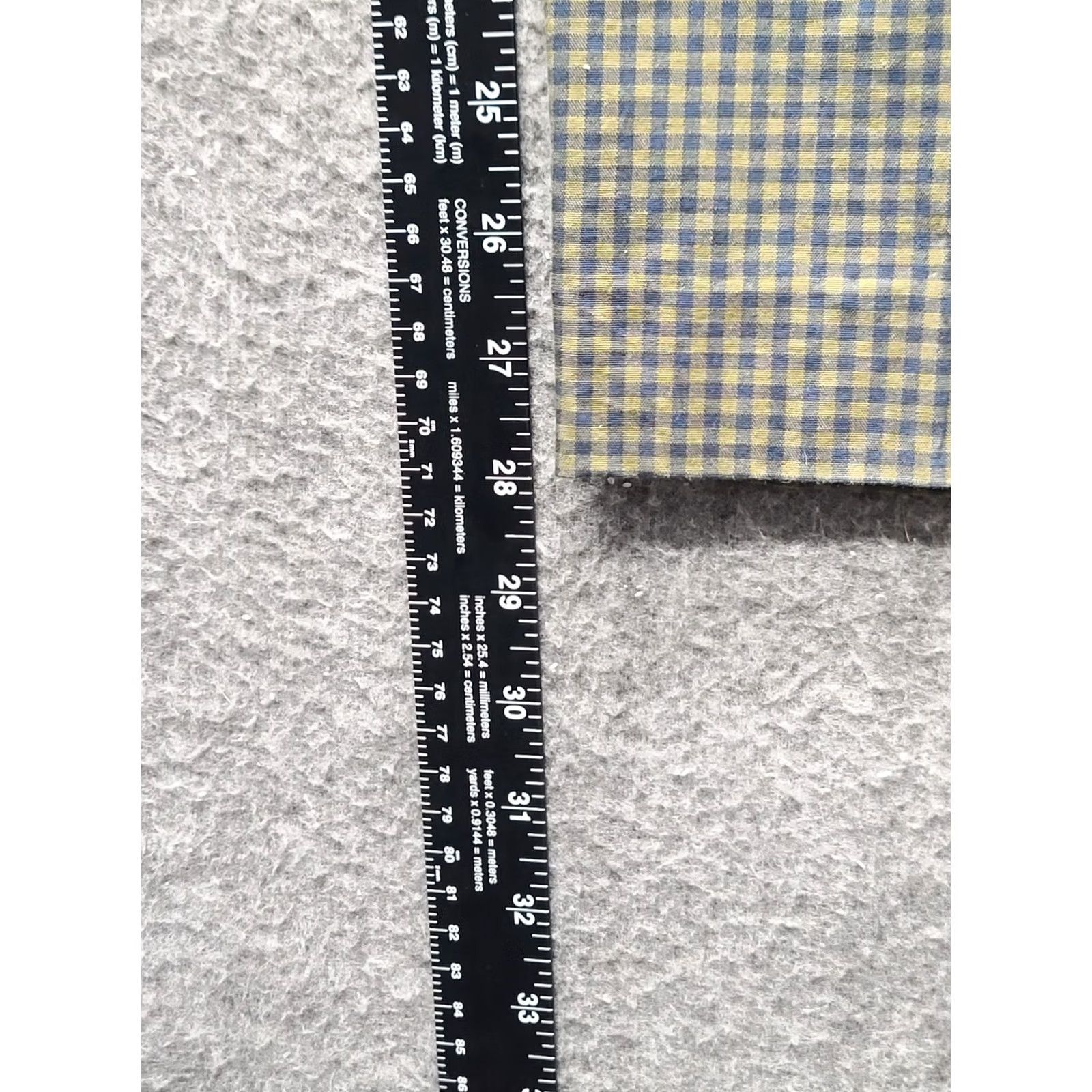 Brooks Brothers VINTAGE Brooks Brothers Gingham Pants Slim Ankle 10x28 Women Blue Yellow Check Stretch Cotton Spandex Sl o? Size 32" / US 10 / IT 46 - 6 Thumbnail