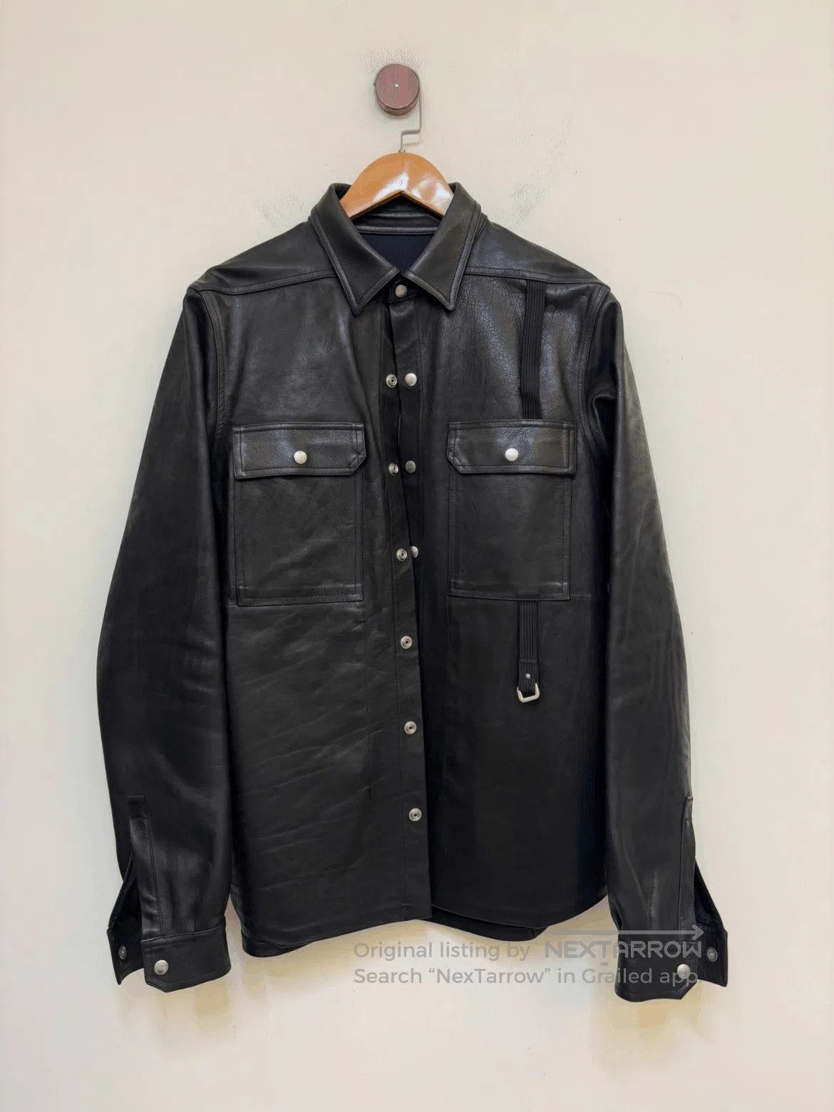 Rick Owens Rick Owens Leather Babel Jacket 48 | Grailed