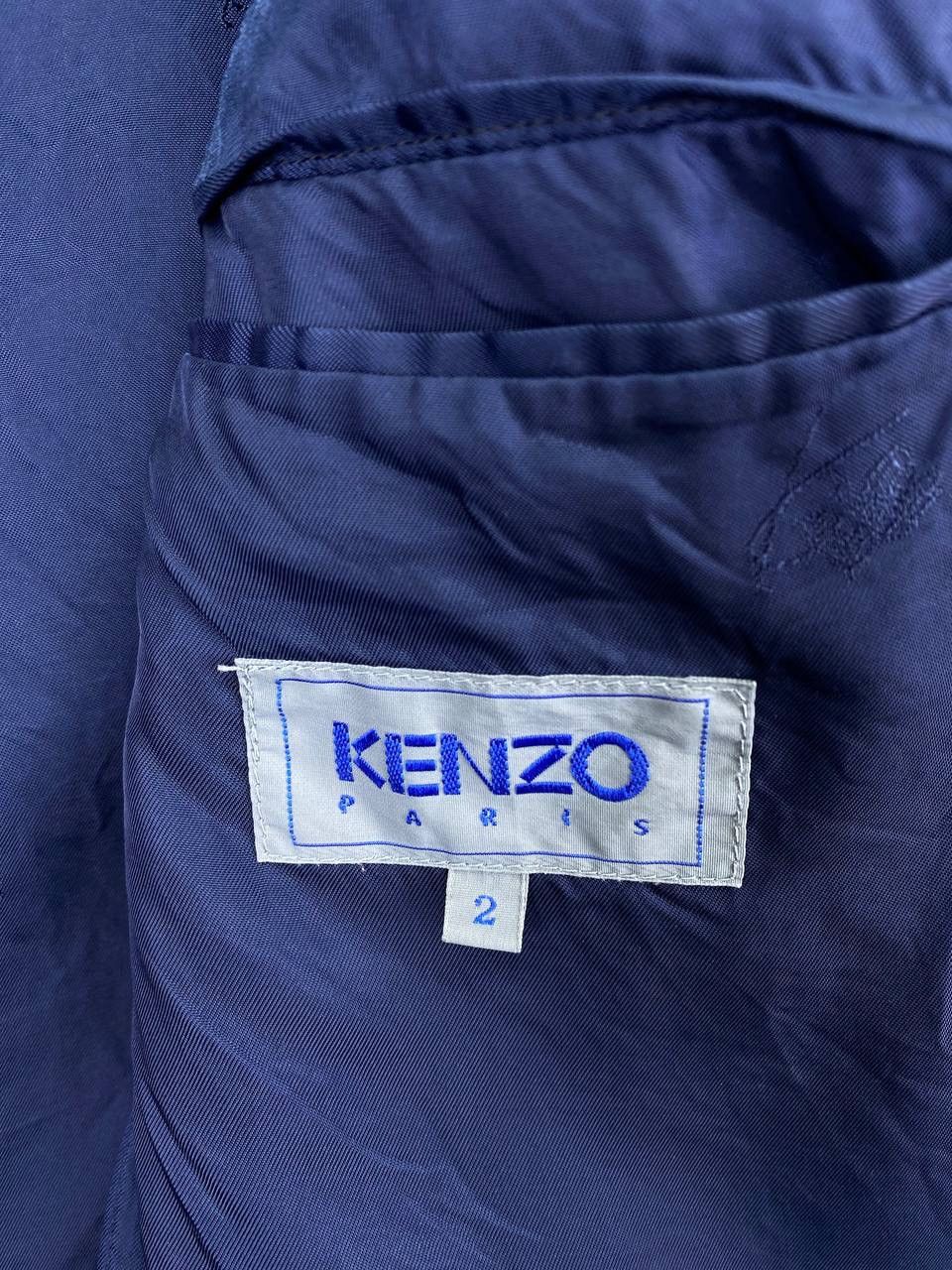 Kenzo × Vintage Vintage Kenzo Stripes Multicolour Knit’s Coats Wool Jacket Size US M / EU 48-50 / 2 - 6 Thumbnail