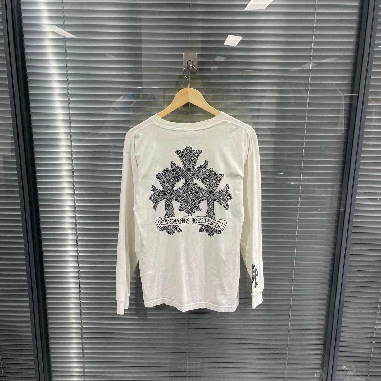 Chrome Hearts Chrome Hearts All-Over Cross Stripe M Tee Size US M / EU 48-50 / 2 - 1 Thumbnail