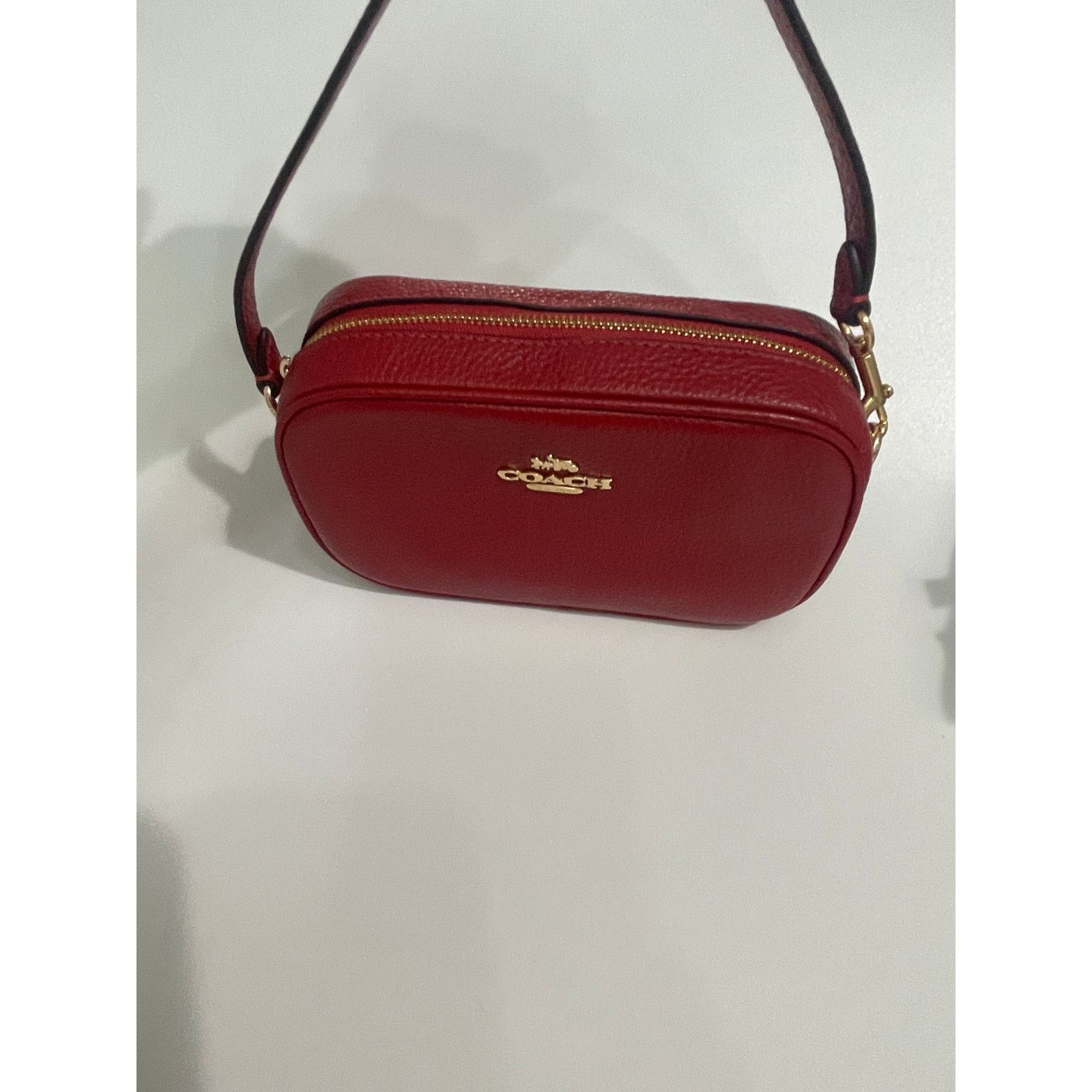 Coach Jamie Wristlet Refined pebble leather New