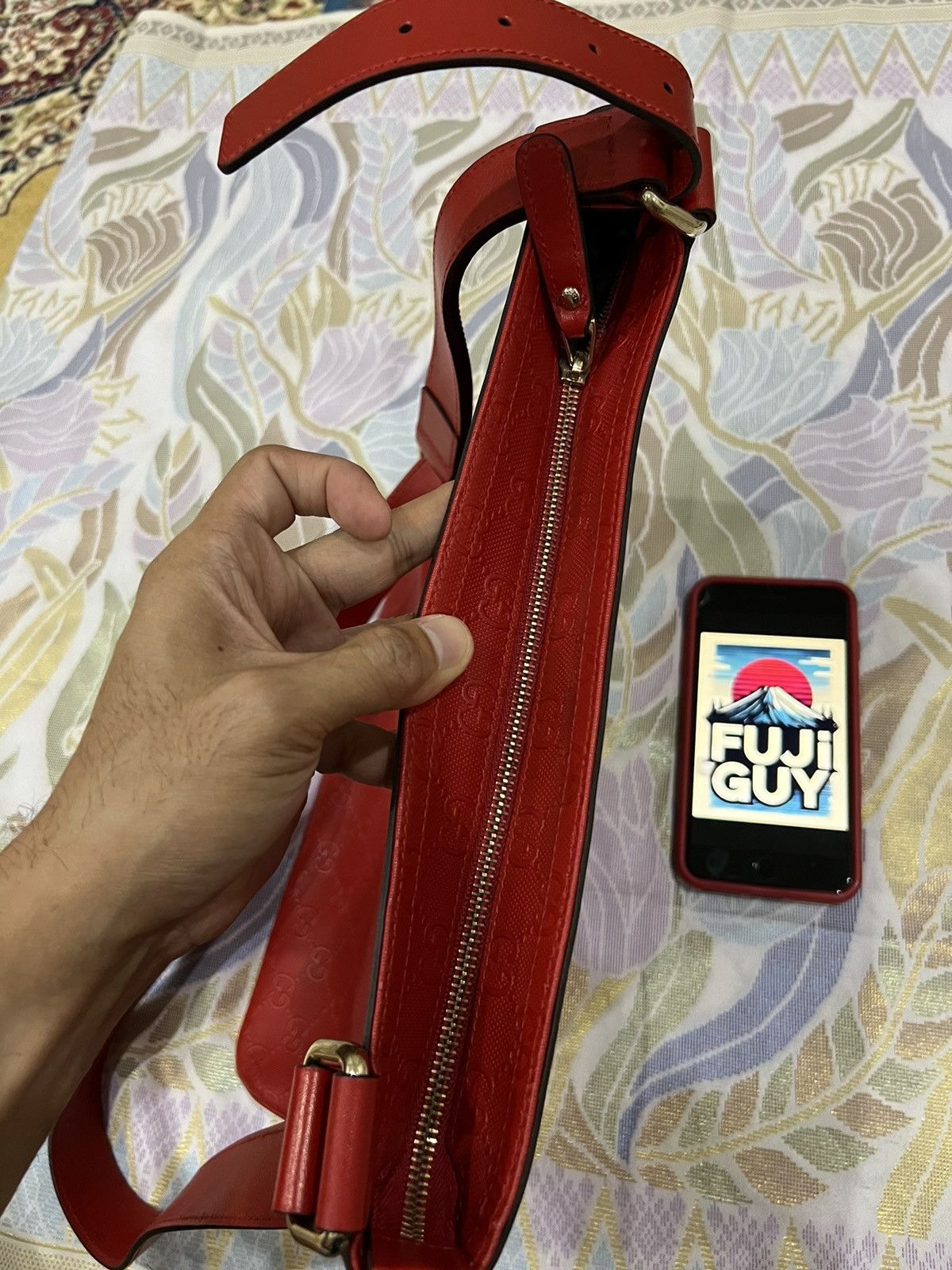 Gucci Gucci sling bag red monogram Size ONE SIZE - 17 Thumbnail