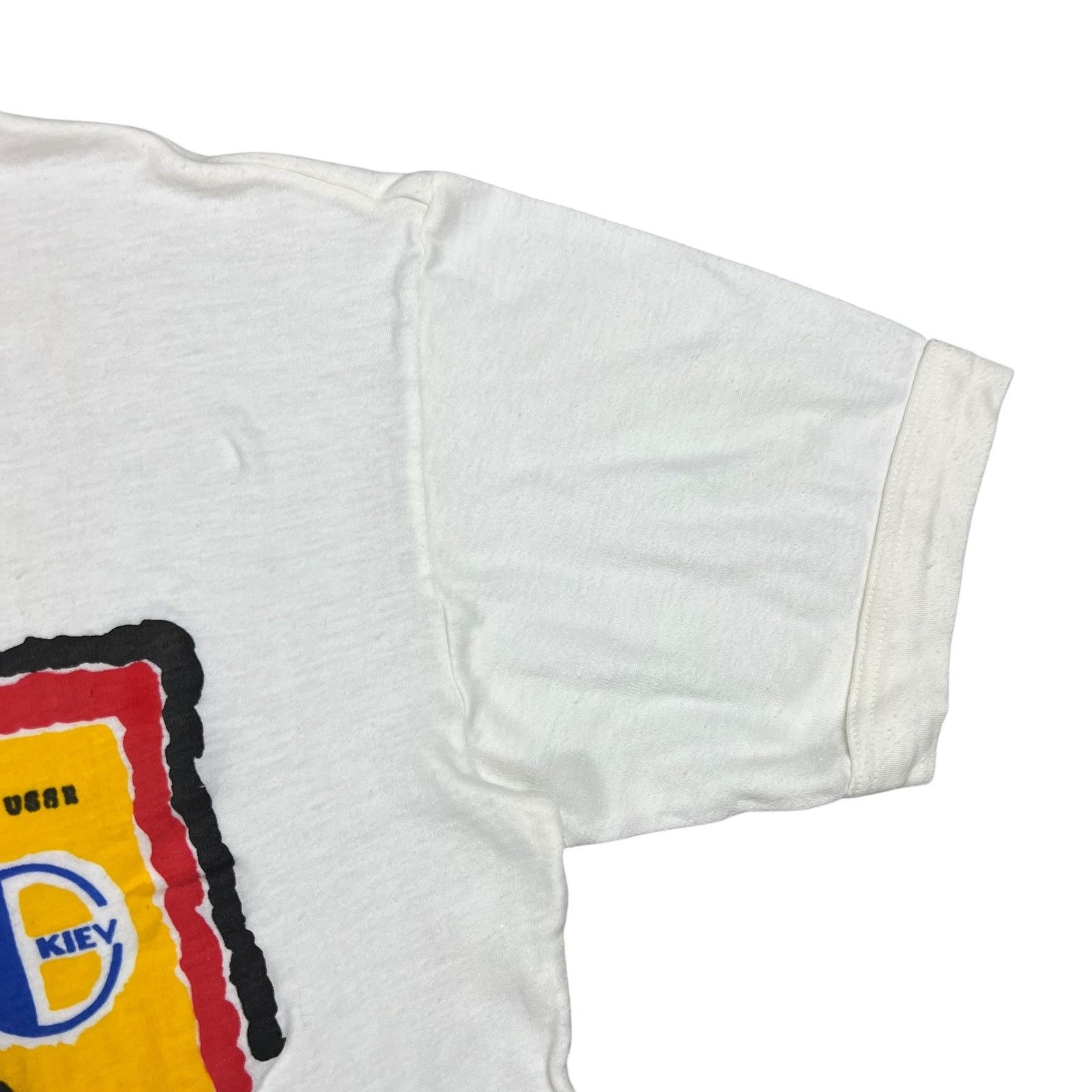 Vintage 1980s Breakthrough in communications with the USSR Kiev tee Size US M / EU 48-50 / 2 - 5 Thumbnail