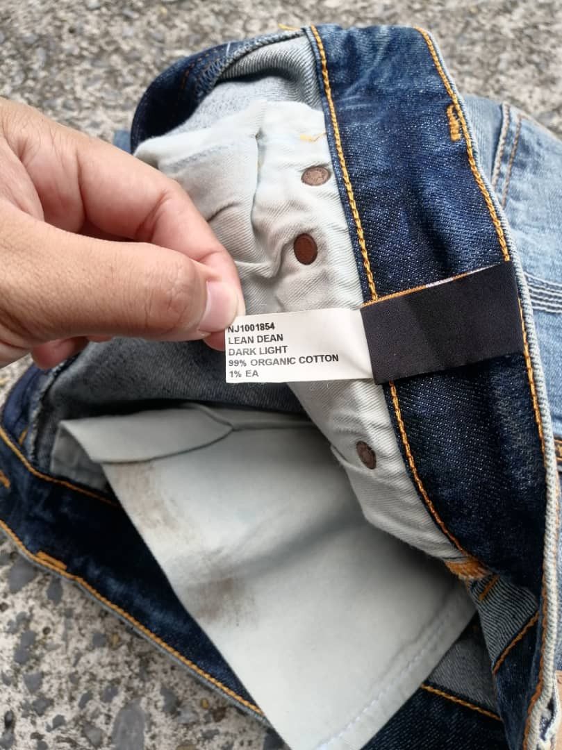 Nudie Jeans Nudie Jeans Lean Dean Dark Light Denim Jeans Size US 31 - 6 Thumbnail