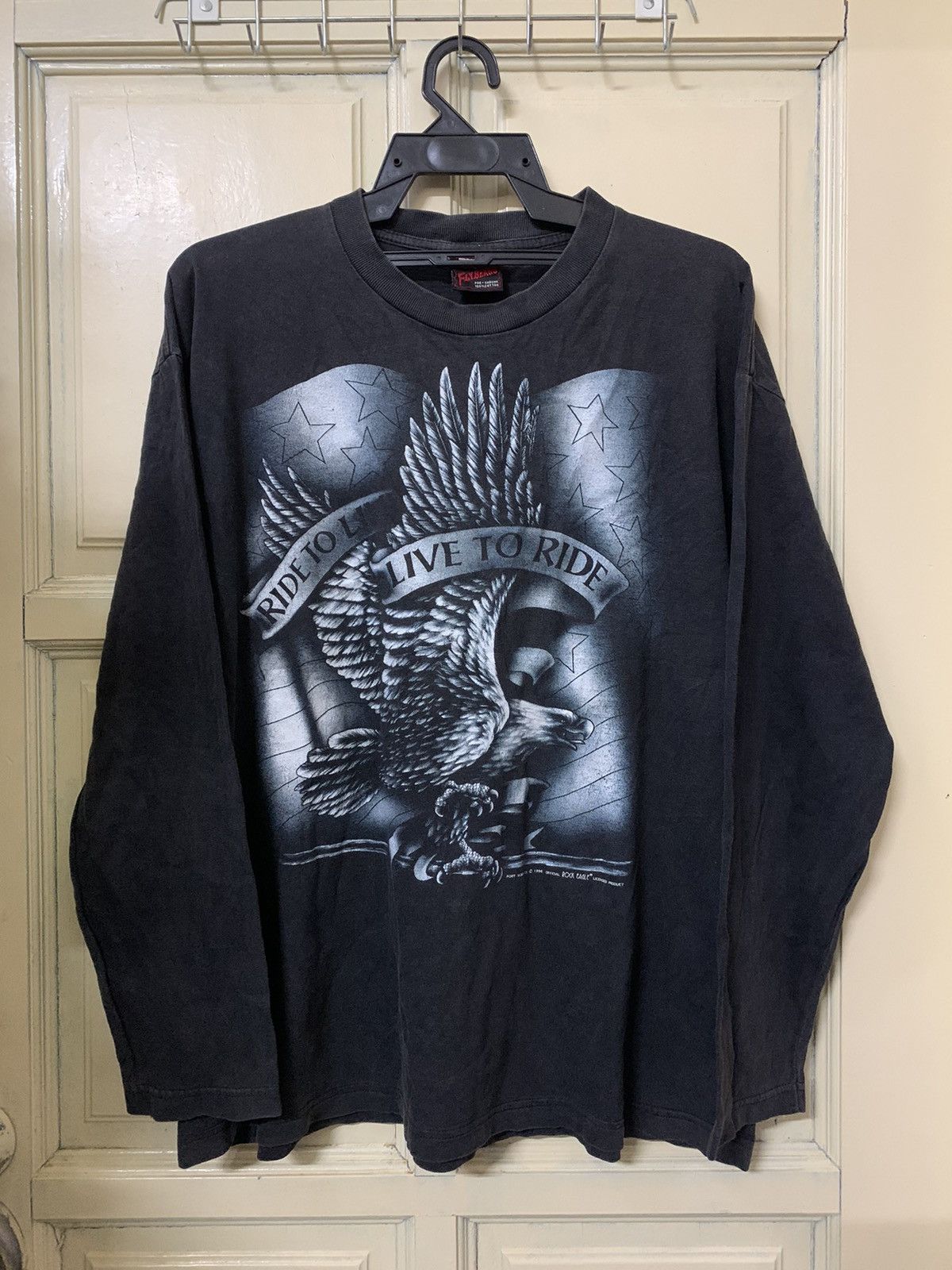 Vintage Vtg 90s Rock Eagle Harley Davidson Shirt Size US XL / EU 56 / 4 - 1 Thumbnail