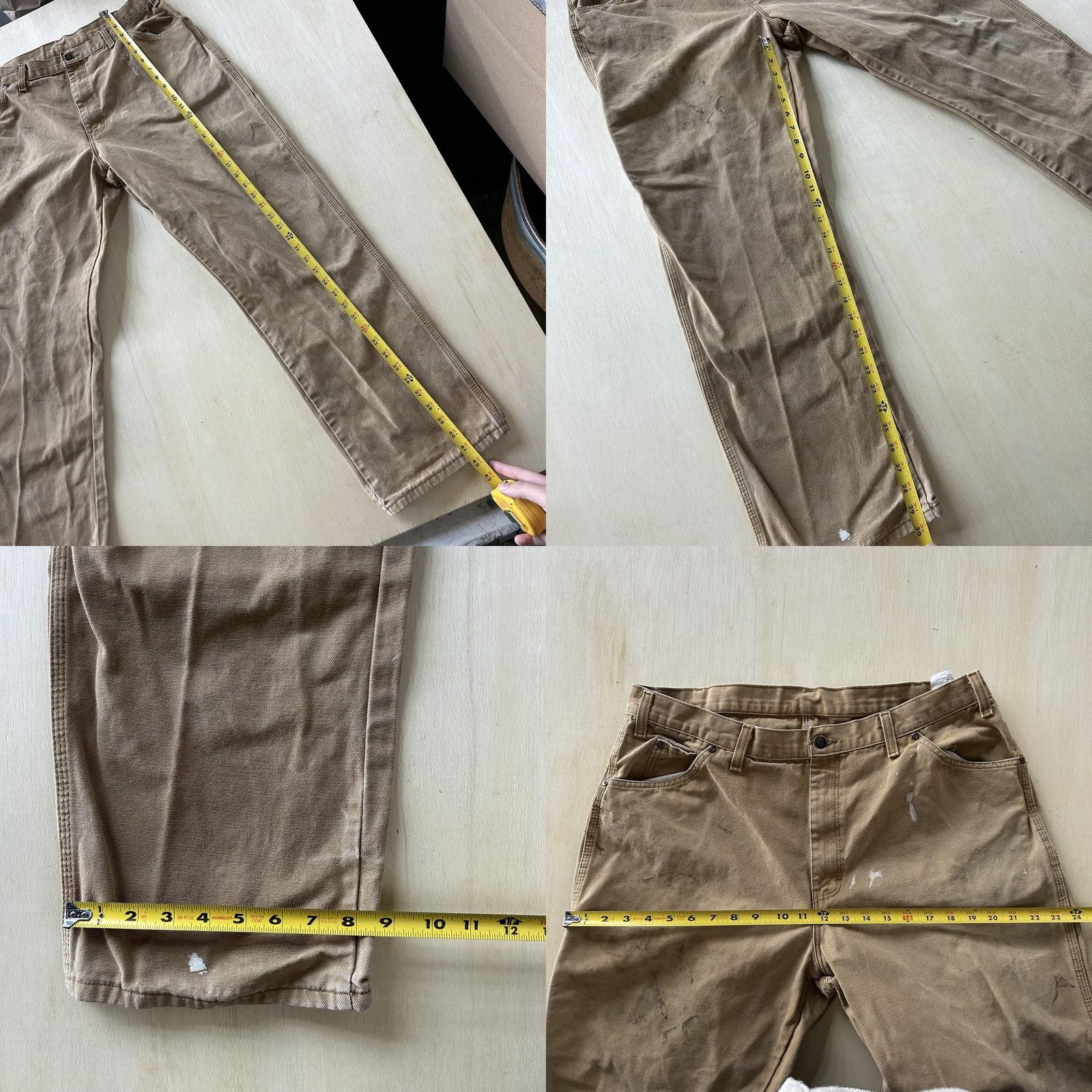 Dickies Dickies Pants Mens 36x30 Brown Canvas Carpenter Workwear Straight Leg Utility Shirt Pants Women Men? Size US 36 / EU 52 - 8 Thumbnail