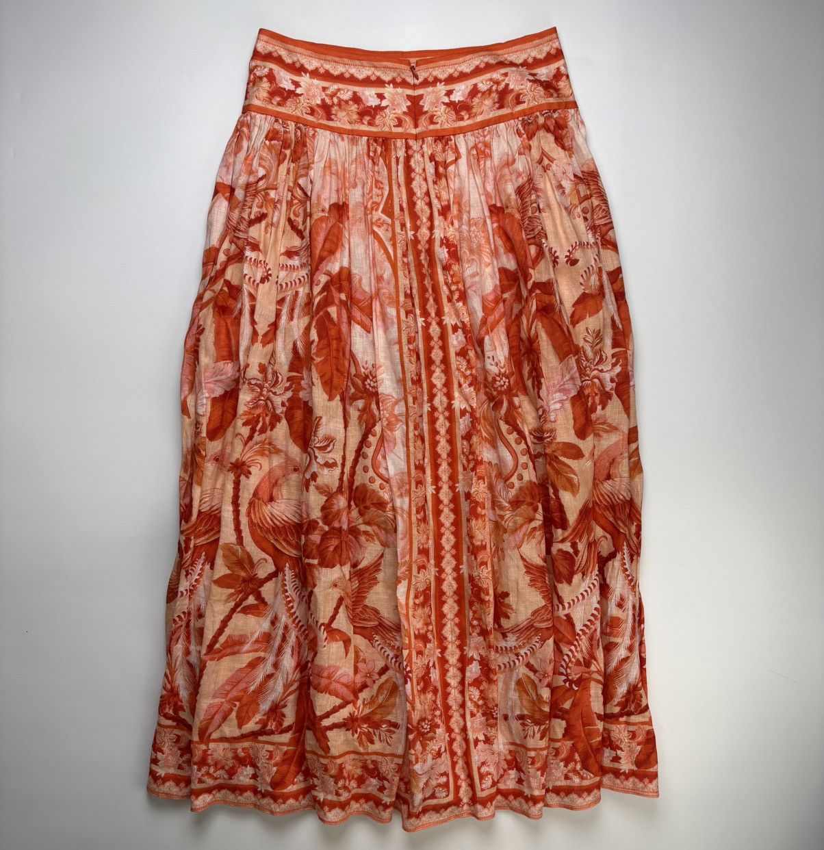 Zimmermann Zimmermann Linen Lyre Yoke Midi Skirt Size 28" / US 6 / IT 42 - 11 Thumbnail