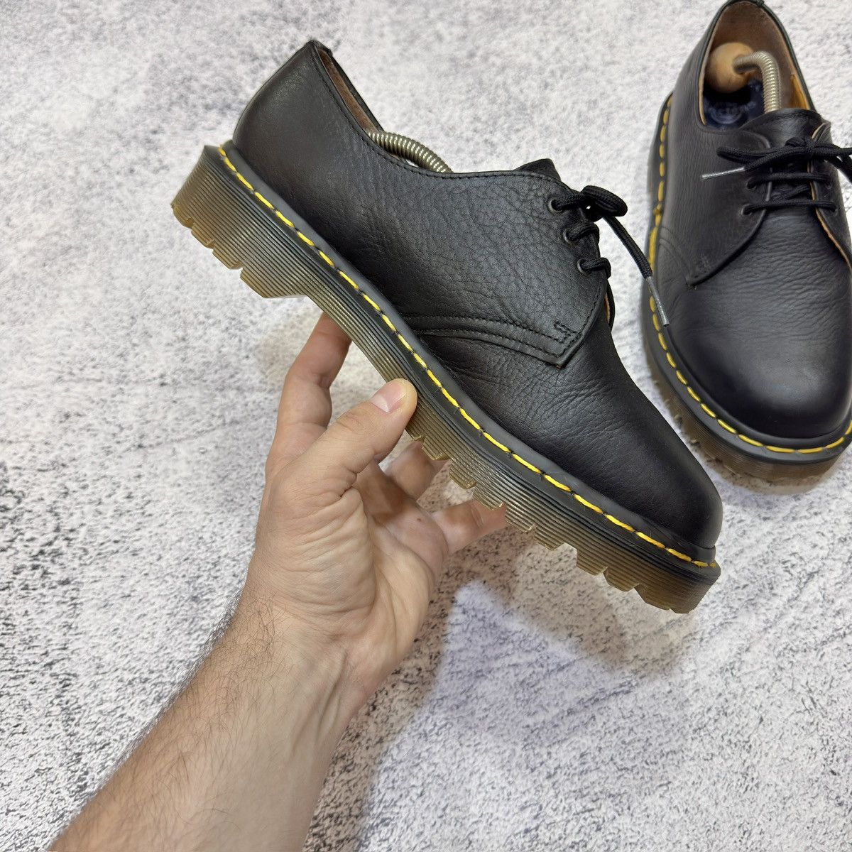 Dr. Martens Dr. Martens England Black Leather Derbies US9 UK8 EU42 27cm Size US 9 / EU 42 - 6 Thumbnail
