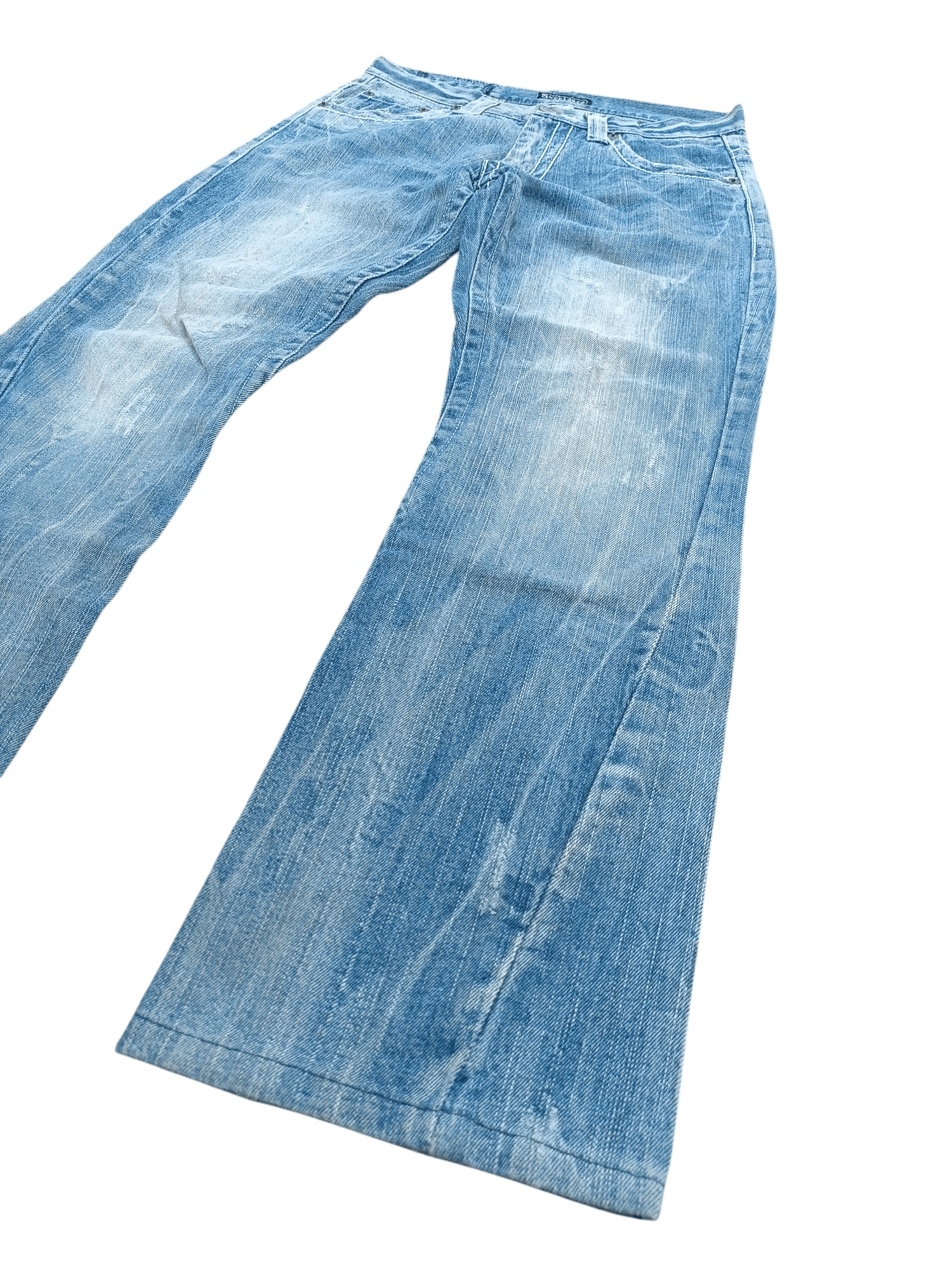 Japanese Brand FLARED Sorridere Rusty Mudwash Distressed Denim Mudmax Size US 31 - 2 Thumbnail