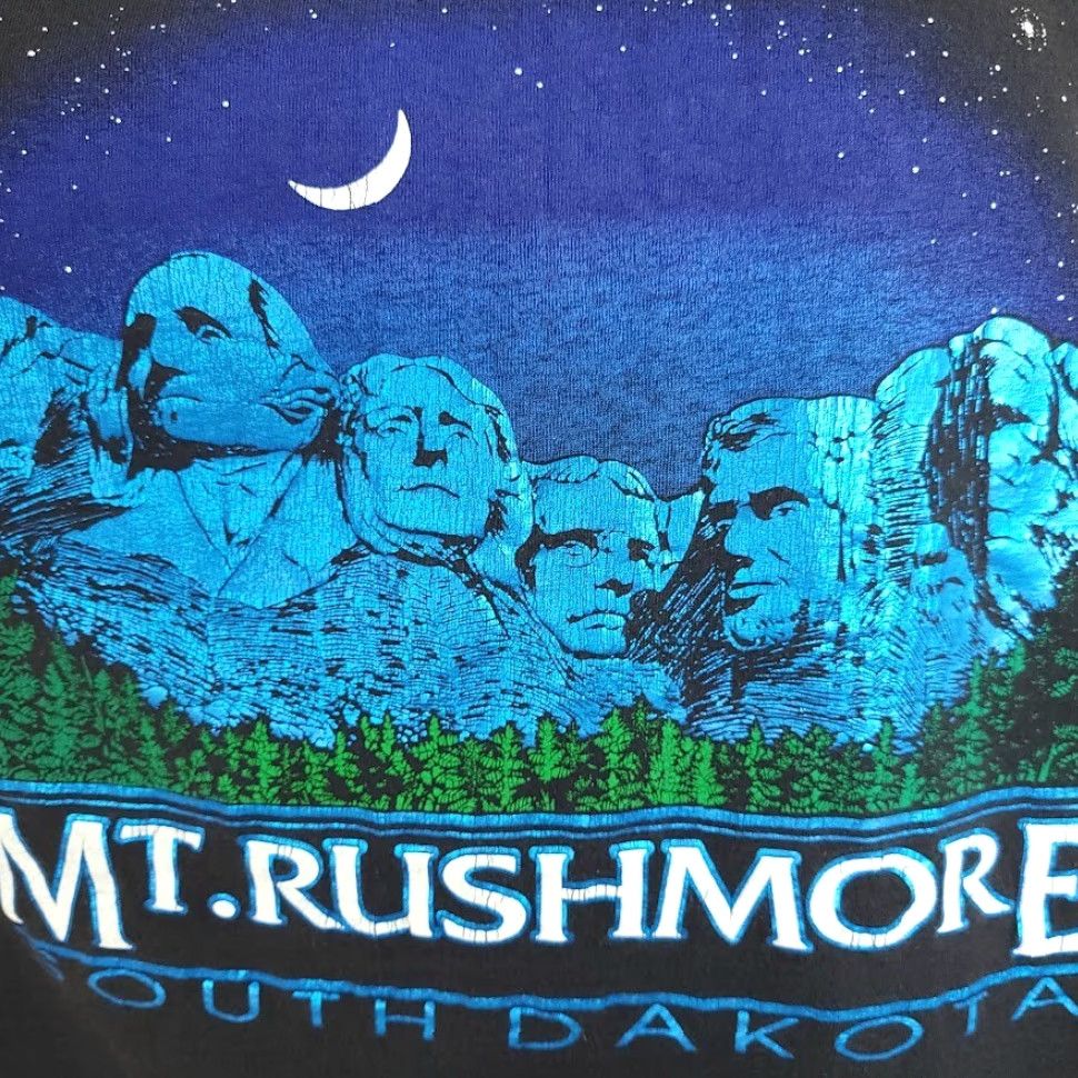 Vintage VINTAGE Mount Rushmore T Shirt Mens Size L 90s South Dakota Made In USA Nike Size US L / EU 52-54 / 3 - 3 Thumbnail