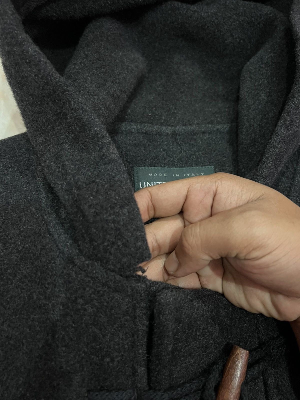 United Colors Of Benetton 🔥 UCB UNITED COLORS OF BENETTON DUFFLE COAT Size US L / EU 52-54 / 3 - 5 Thumbnail