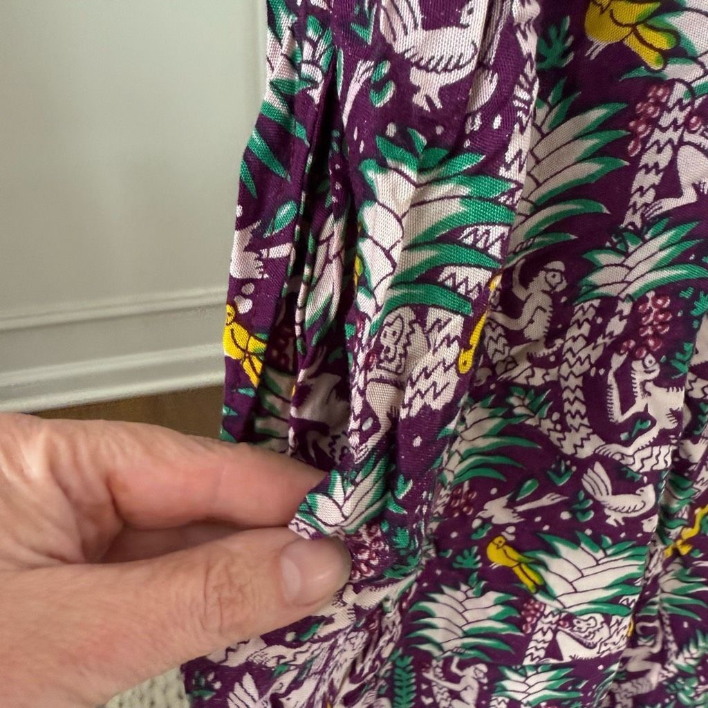 Other We Be Bop Purple Monkey Print Overalls Romper OSFM Size US 29 - 5 Thumbnail