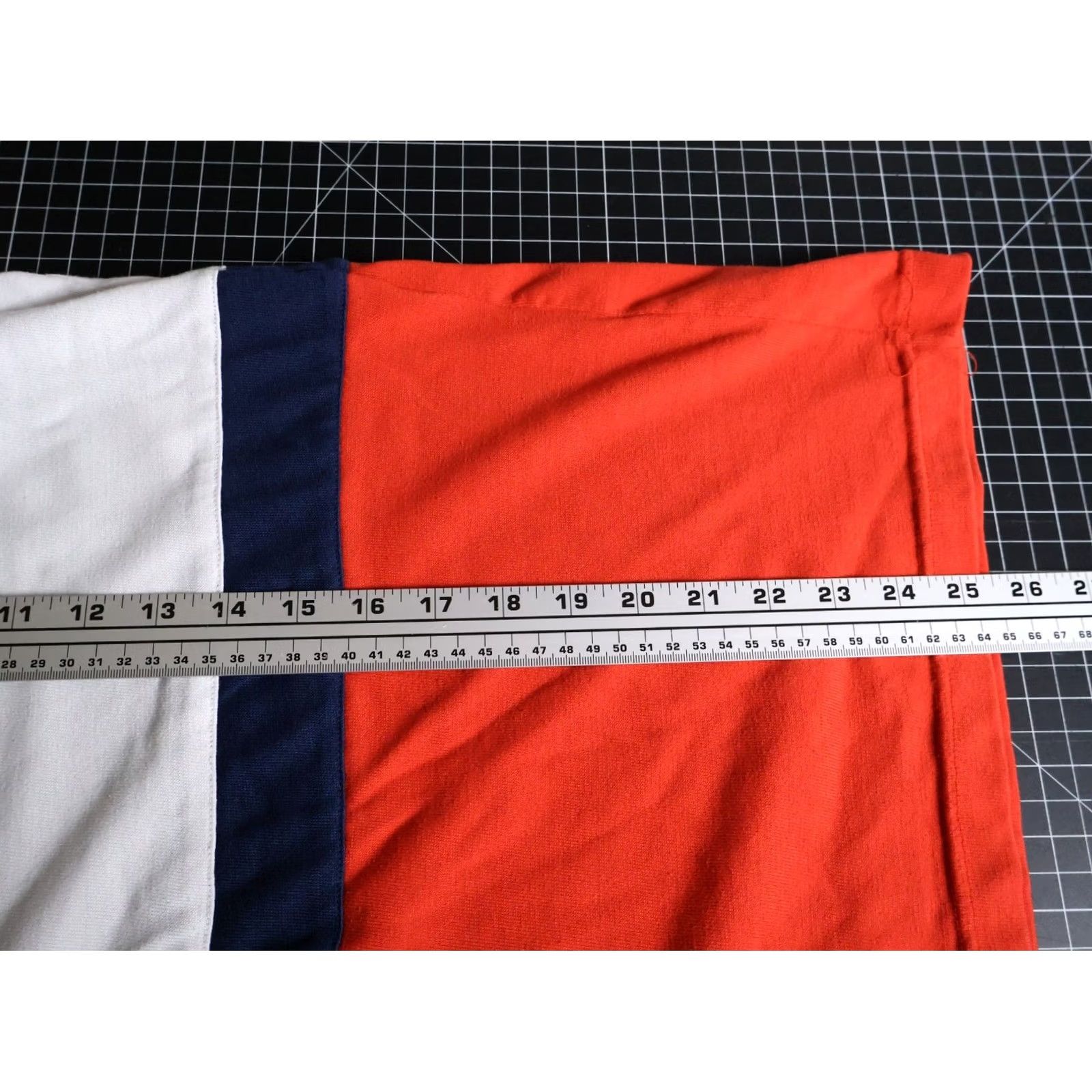 Hush Puppies VINTAGE Hush Puppies Polo Shirt Men: Rugby, Striped, Orange, White, 80s, Lightweight, Cotton Blend, Size S Size US S / EU 44-46 / 1 - 6 Thumbnail