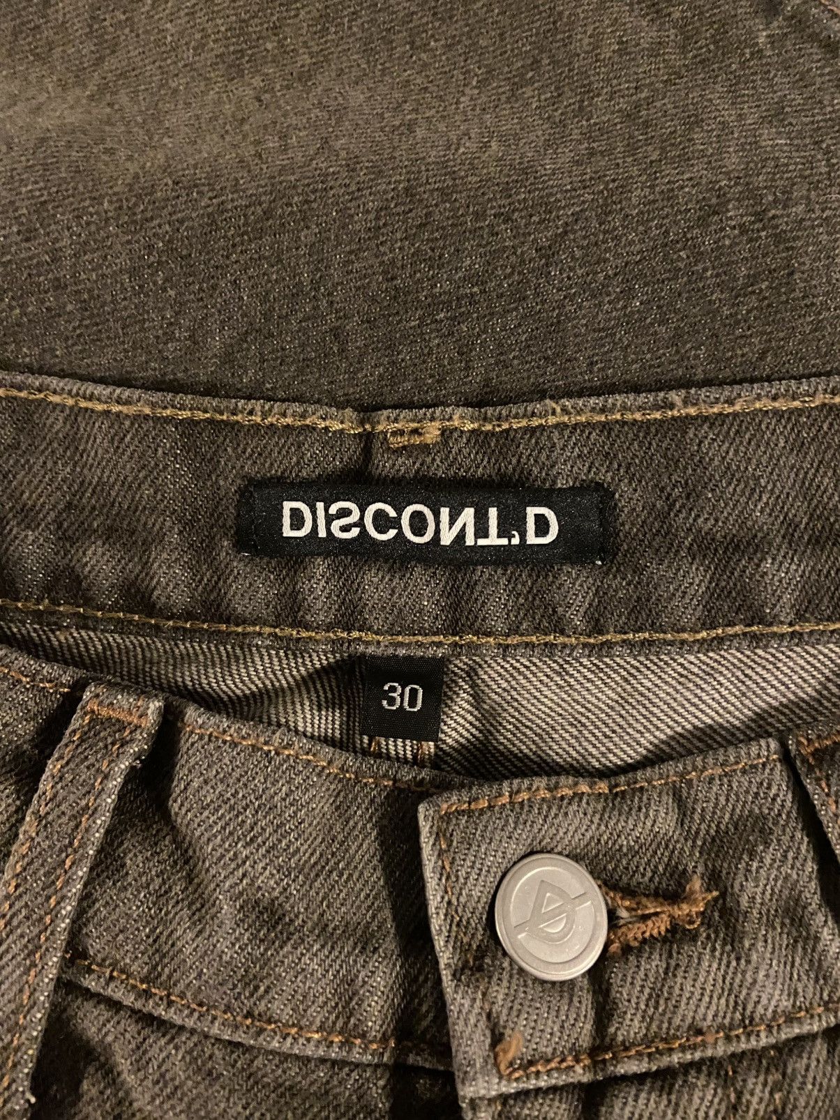 Vintage DISCONTD bistre baggy denim Size US 30 / EU 46 - 4 Thumbnail