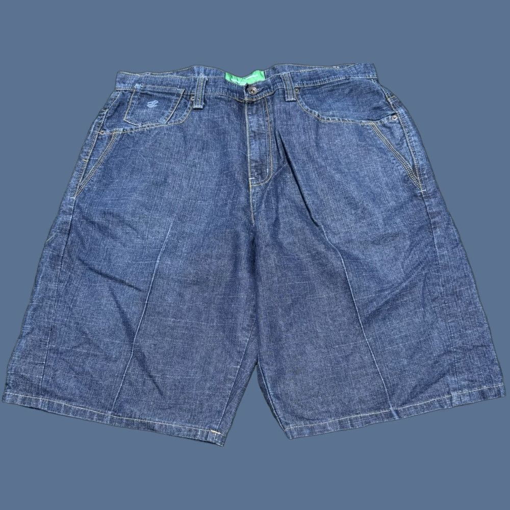 Rocawear VINTAGE Rocawear Denim Jorts Baggy Wide Embroidered Logo 5-Pocket Mens 38 Blue Size US 38 / EU 54 - 1 Thumbnail