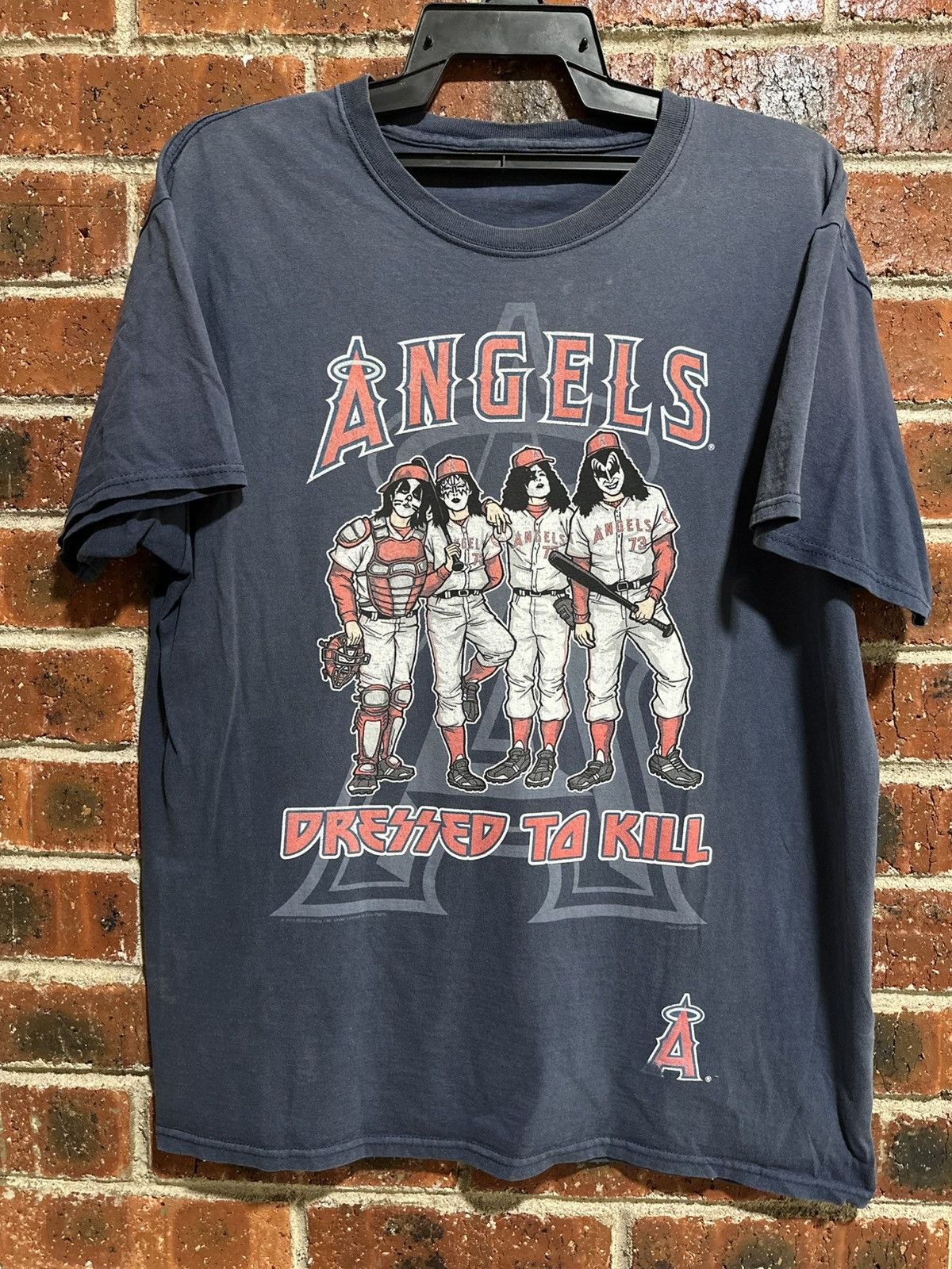 Thrashed Vintage KISS Angels Dressed To Kill Faded Tee