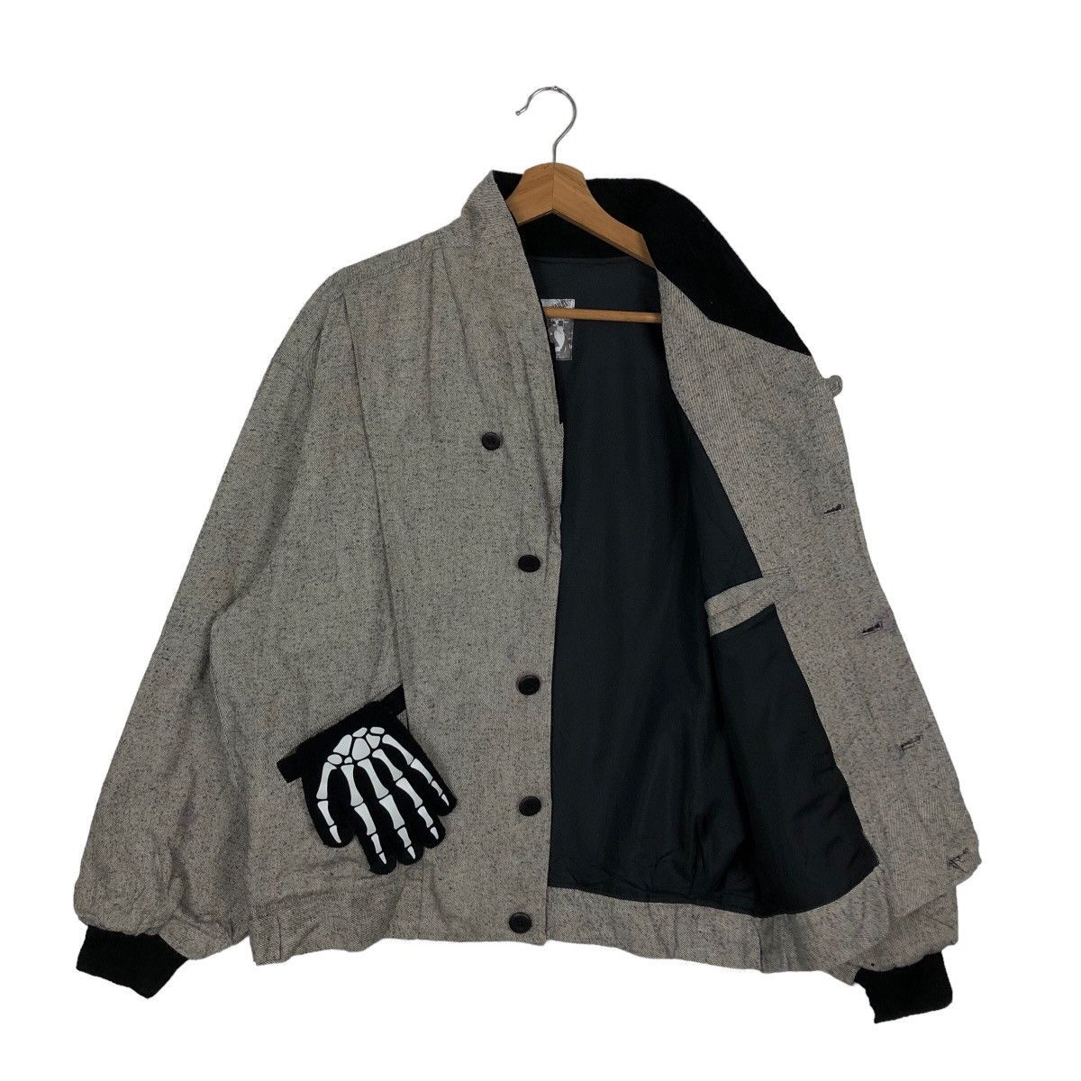 Japanese Brand 🔥WOOL BOMBER JACKET ARTISANAT JAPAN ISSEY MIYAKE Size US L / EU 52-54 / 3 - 8 Thumbnail