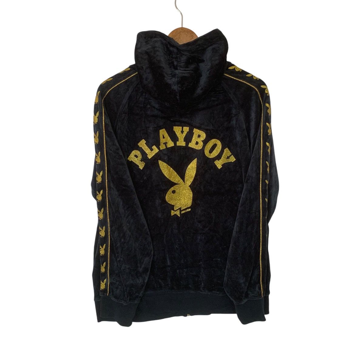 Playboy × Vintage Rare Vintage Playboy Sweater Fleece Hoodie Side Logo Size US M / EU 48-50 / 2 - 1 Thumbnail