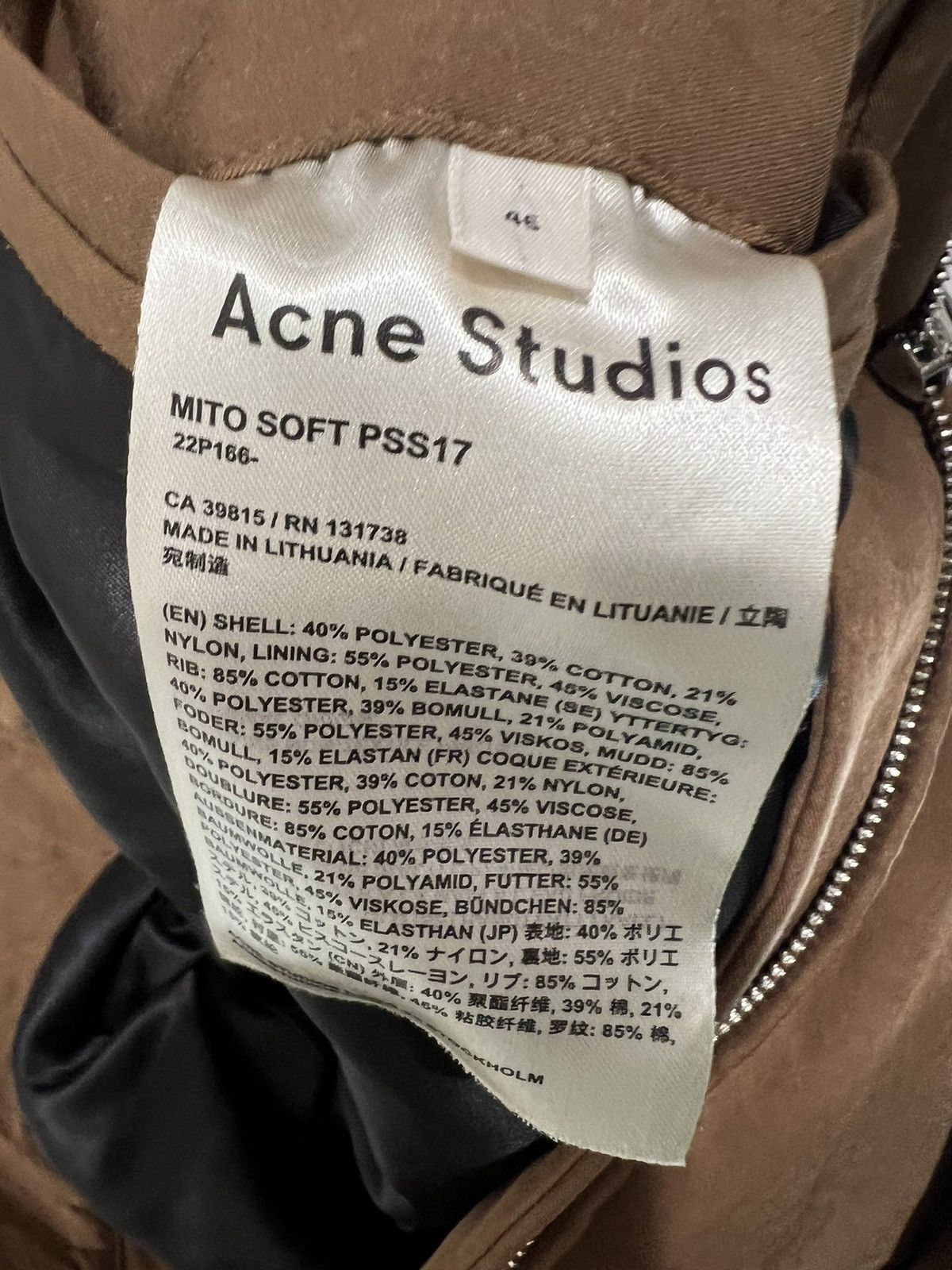 Acne Studios Acne studios mito soft pss17 bomber jacket Size US S / EU 44-46 / 1 - 4 Thumbnail