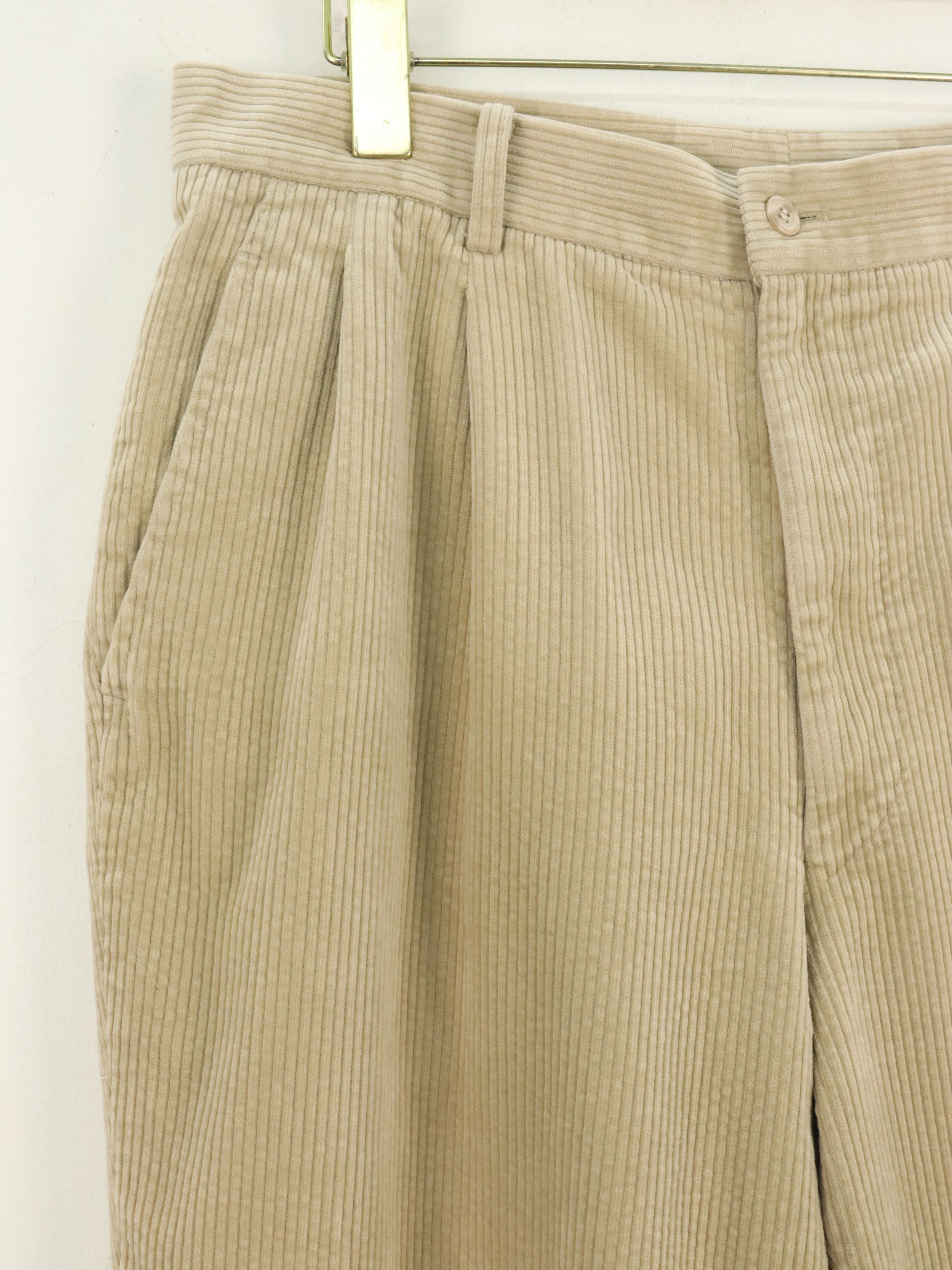 Kenzo Kenzo Corduroy Beige Cream Relaxed Cut Pant Size US 32 / EU 48 - 4 Thumbnail