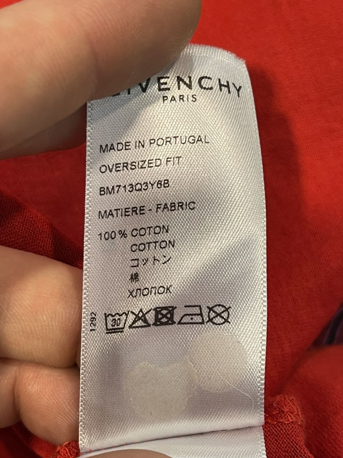 Givenchy Size XL - Givenchy Oversized Printed Cotton-Jersey T-Shirt Size US XL / EU 56 / 4 - 6 Thumbnail