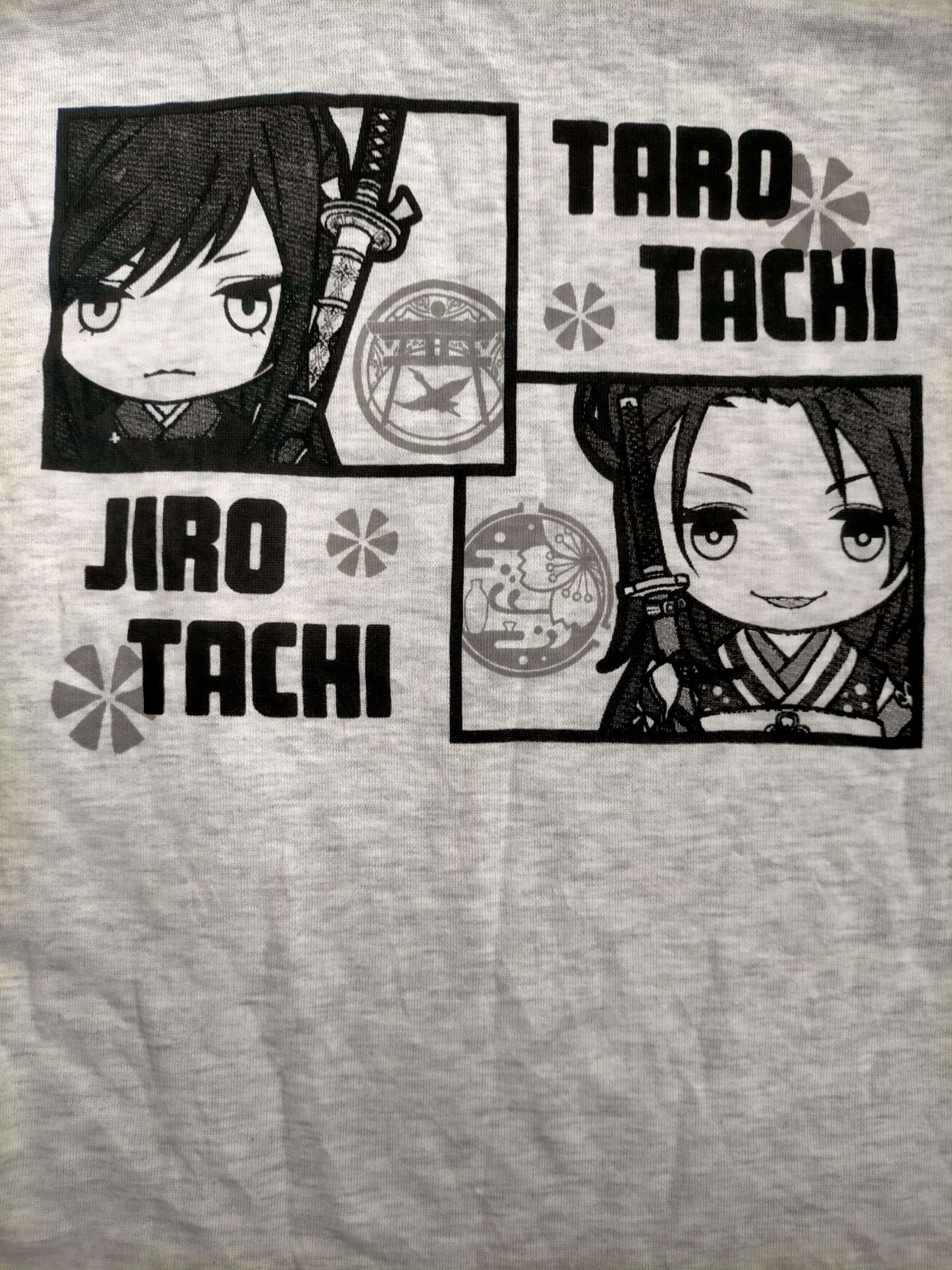 Anime Taro Tachi x Jiro Tachi Anime Carton Three quarter tee Size US L / EU 52-54 / 3 - 4 Thumbnail