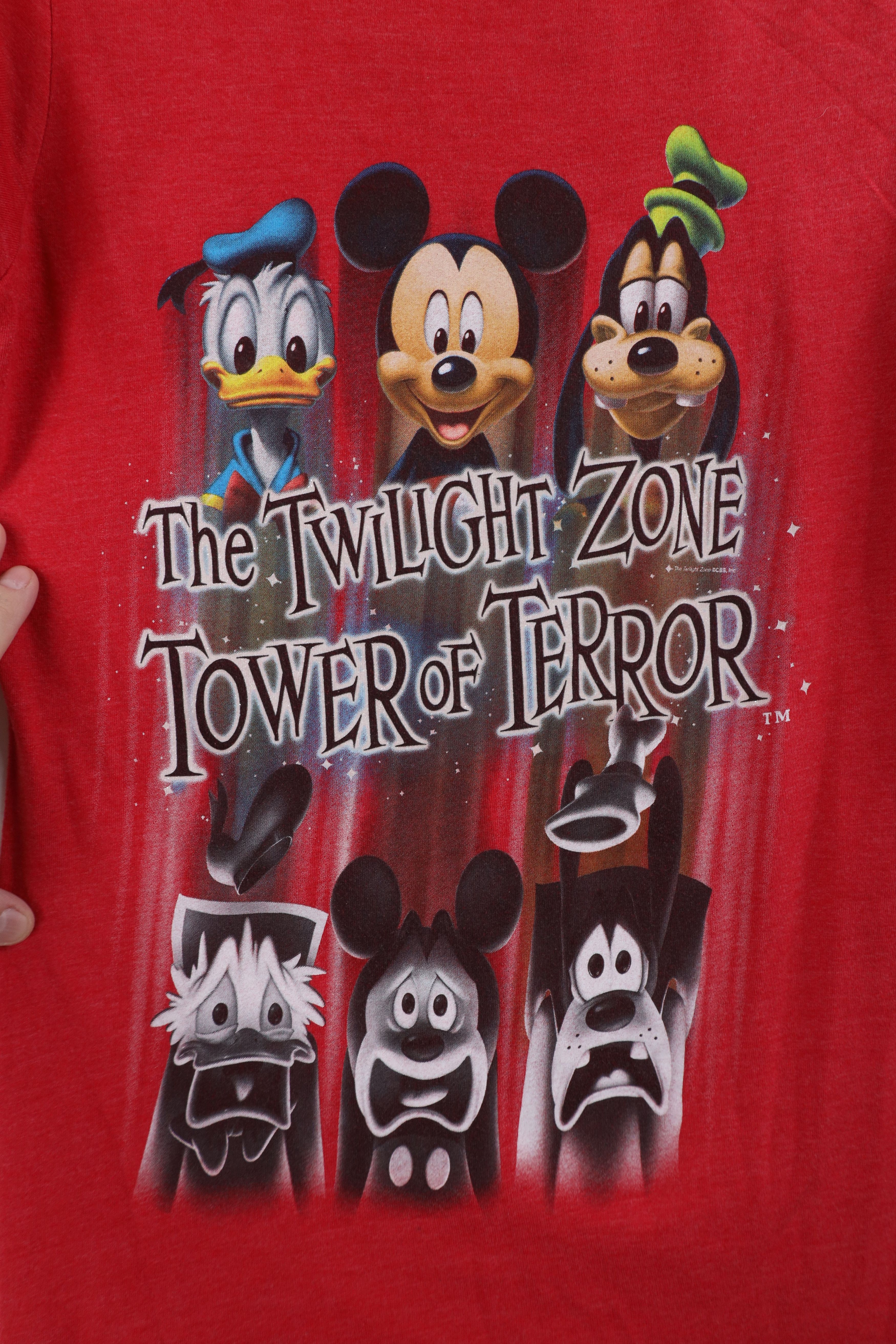 Disney Y2K Disney Twilight Zone Tower of Terror T-Shirt Jersey Knit Size S / US 4 / IT 40 - 4 Thumbnail