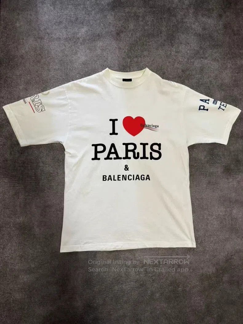 Balenciaga Balenciaga SS25 Paris Print White T-Shirt. Size US XS / EU 42 / 0 - 1 Thumbnail