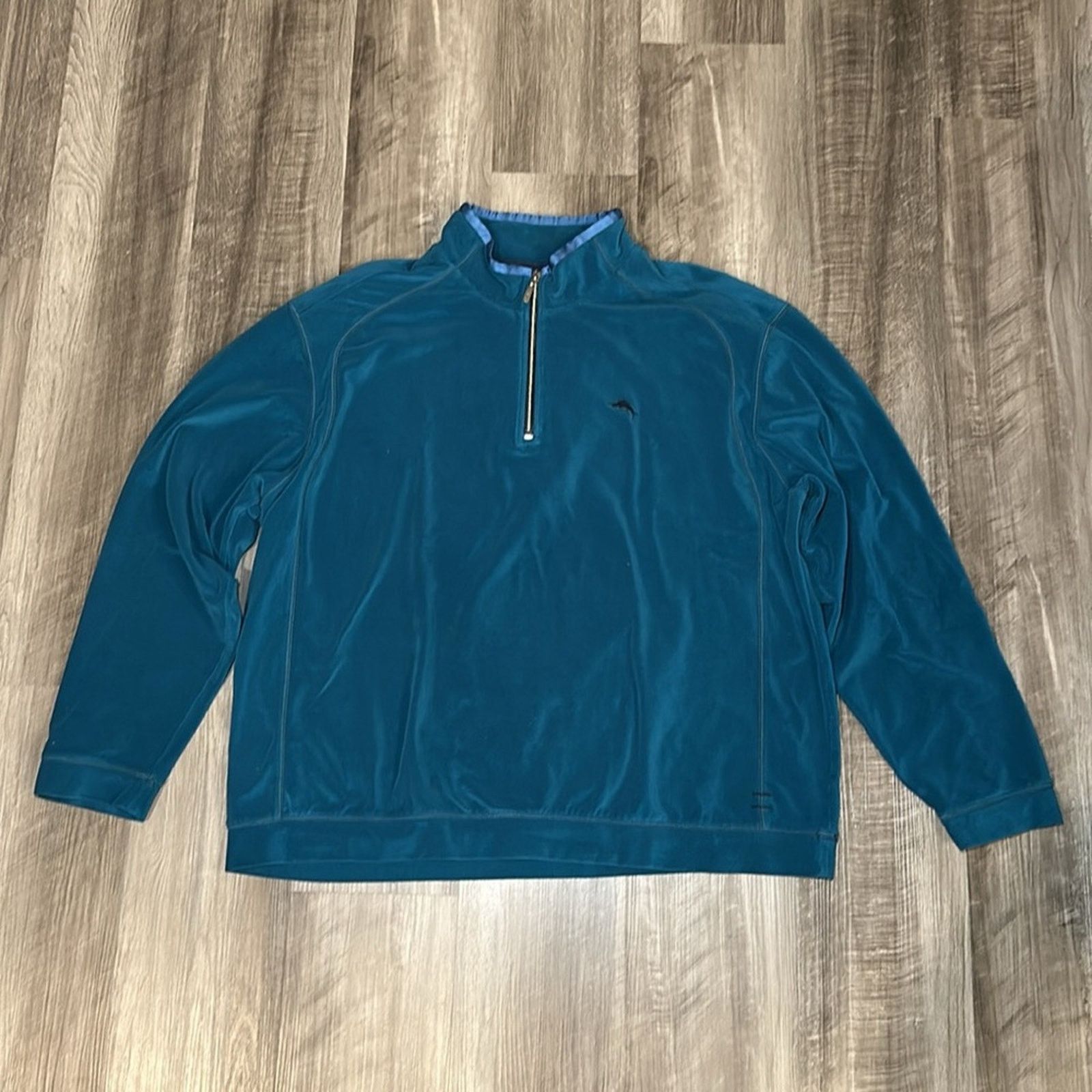 Tommy Bahama Tommy Bahama Paradise Tech Quarter-Zip Pullover - 2XL Size US XXL / EU 58 / 5 - 2 Thumbnail