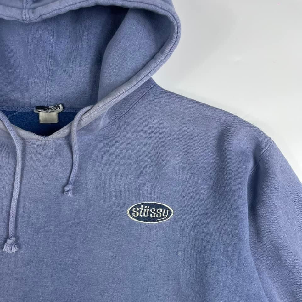 Stussy × Vintage 1989’s Stussy Hoodie Sunfade Size US L / EU 52-54 / 3 - 1 Thumbnail