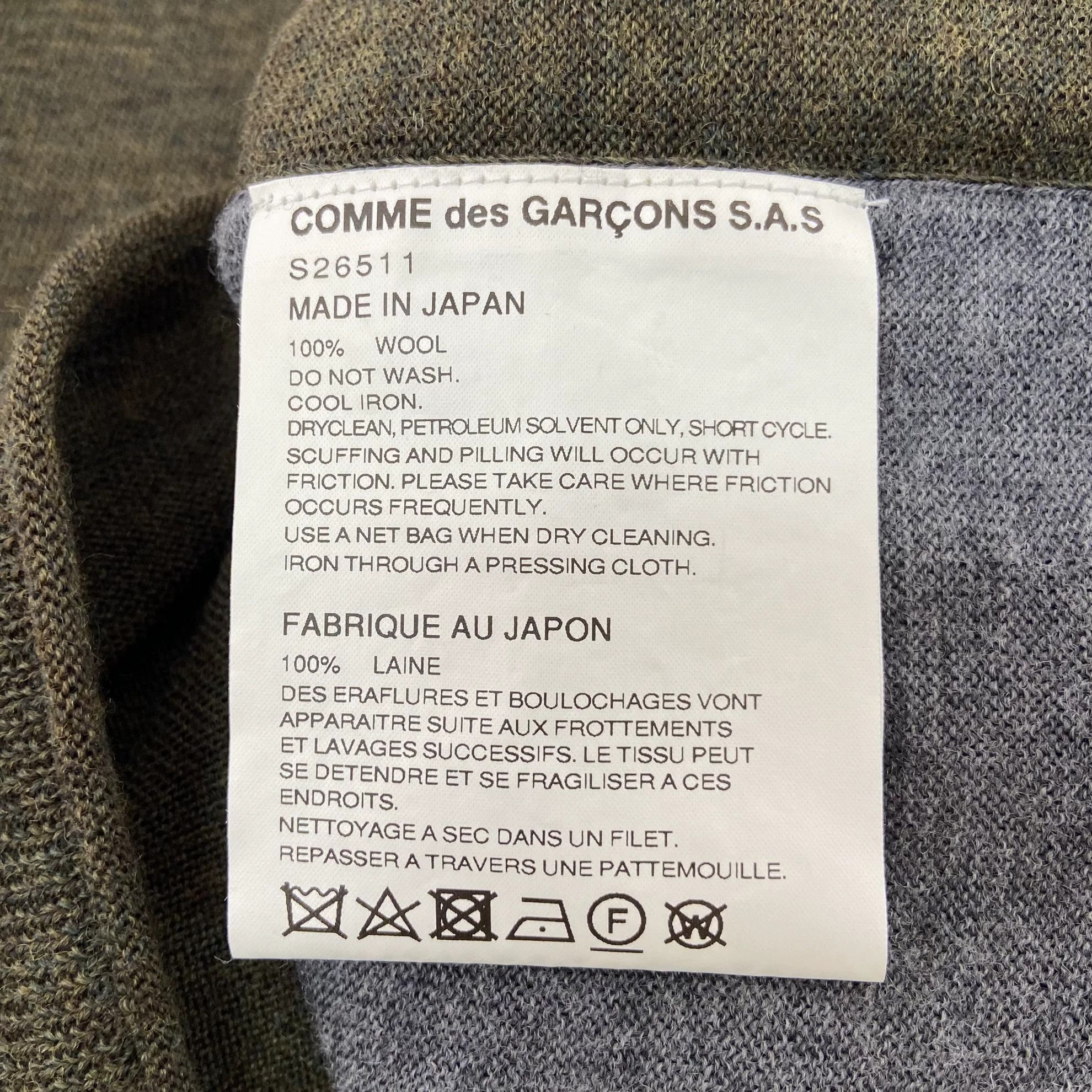 Comme des Garcons SHIRT CDG SHIRT colorblocked knit top S 7087 Size S / US 4 / IT 40 - 6 Thumbnail